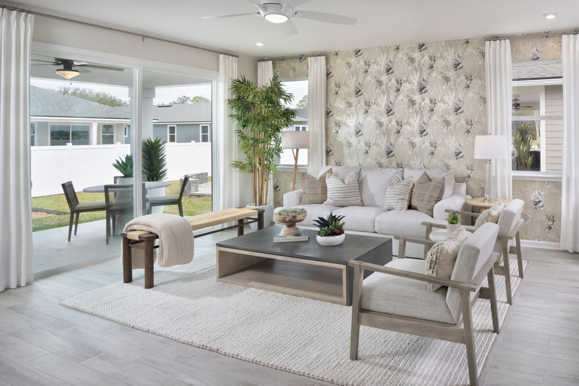 Great Room and Lanai for the Blair Model in Sandridge Hills