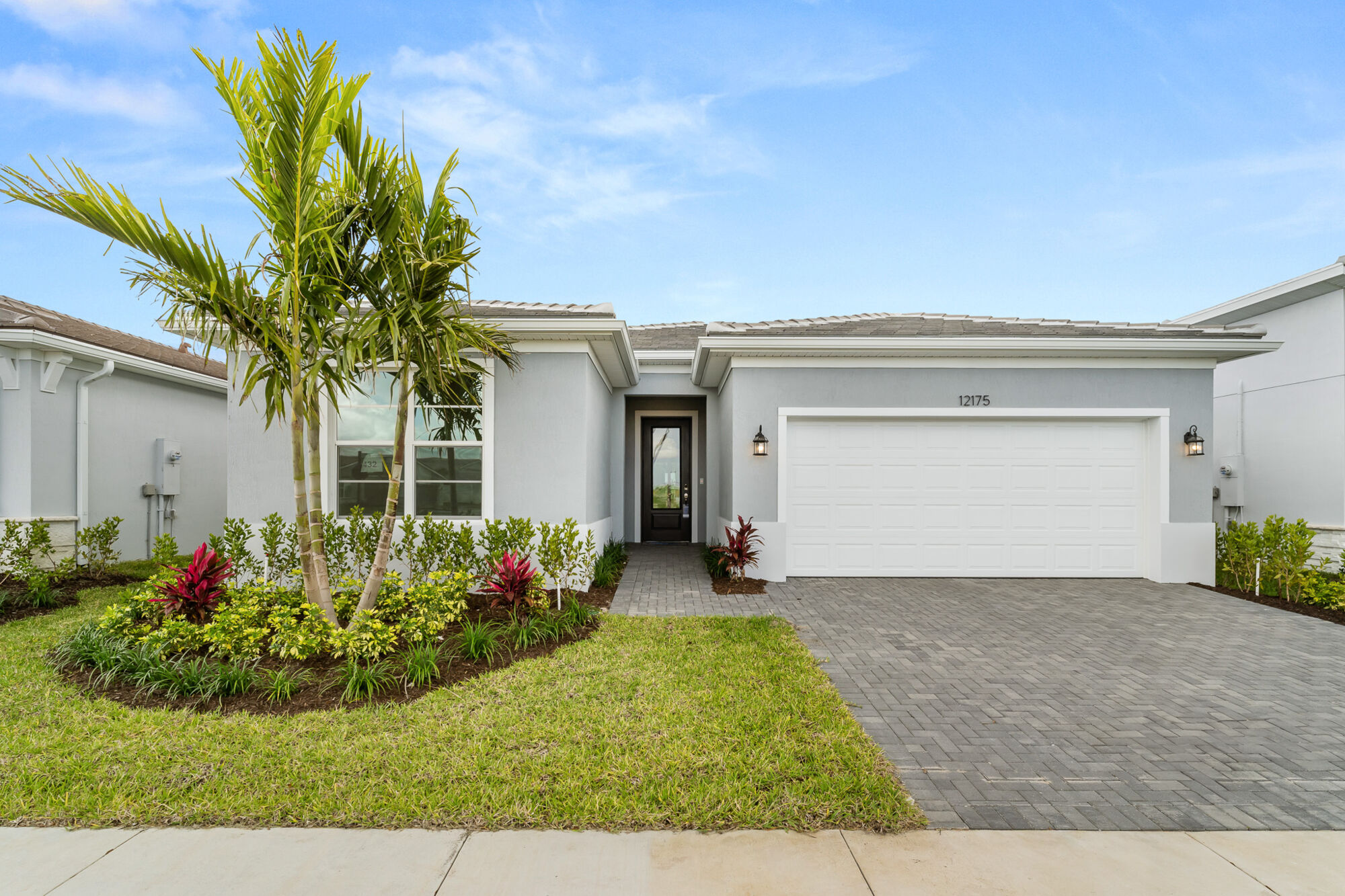  Elevation Front with garage and door