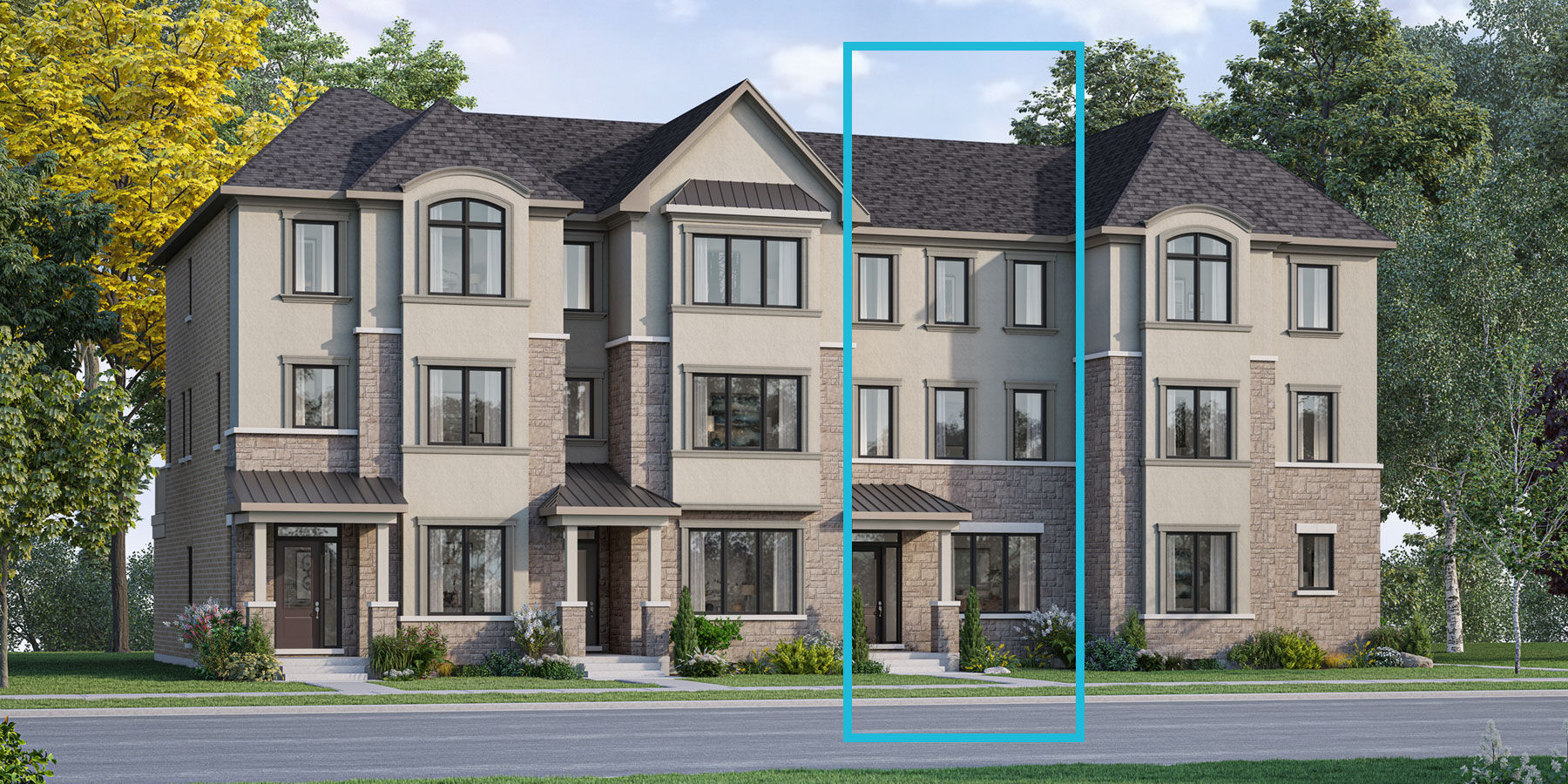  Town Homes with window