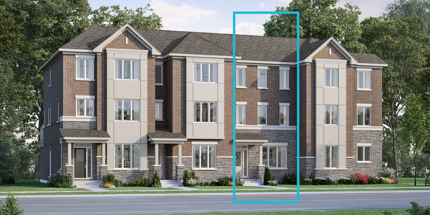 Town Homes with window