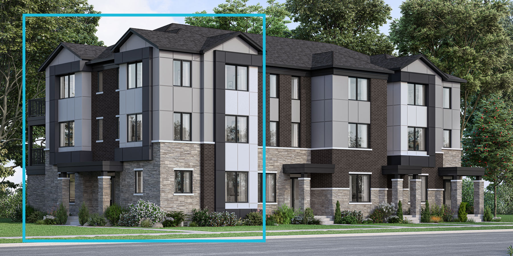  Town Homes with window