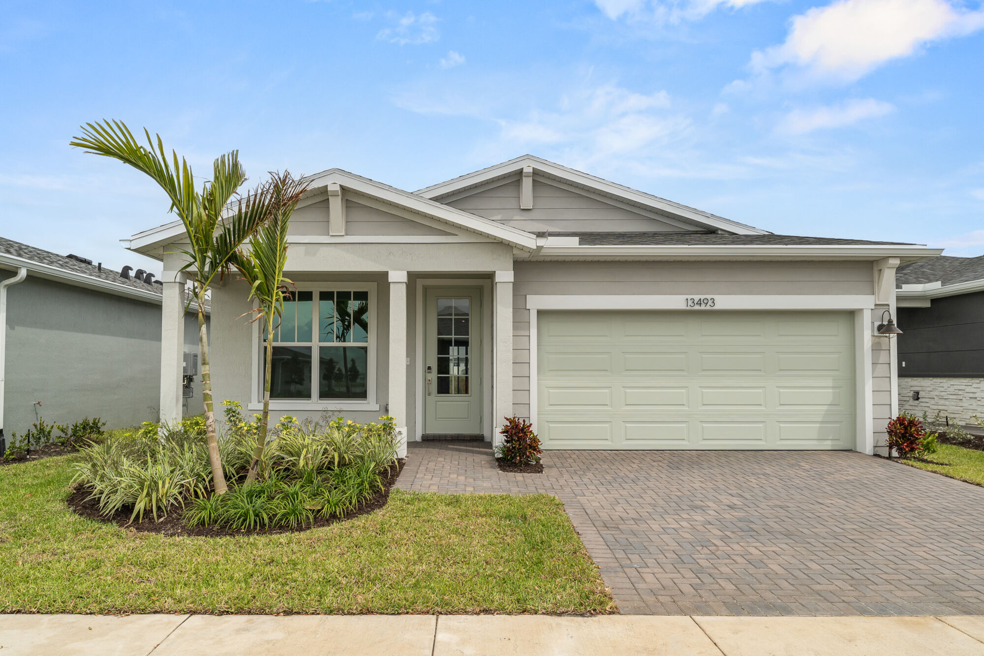  Elevation Front with garage and window