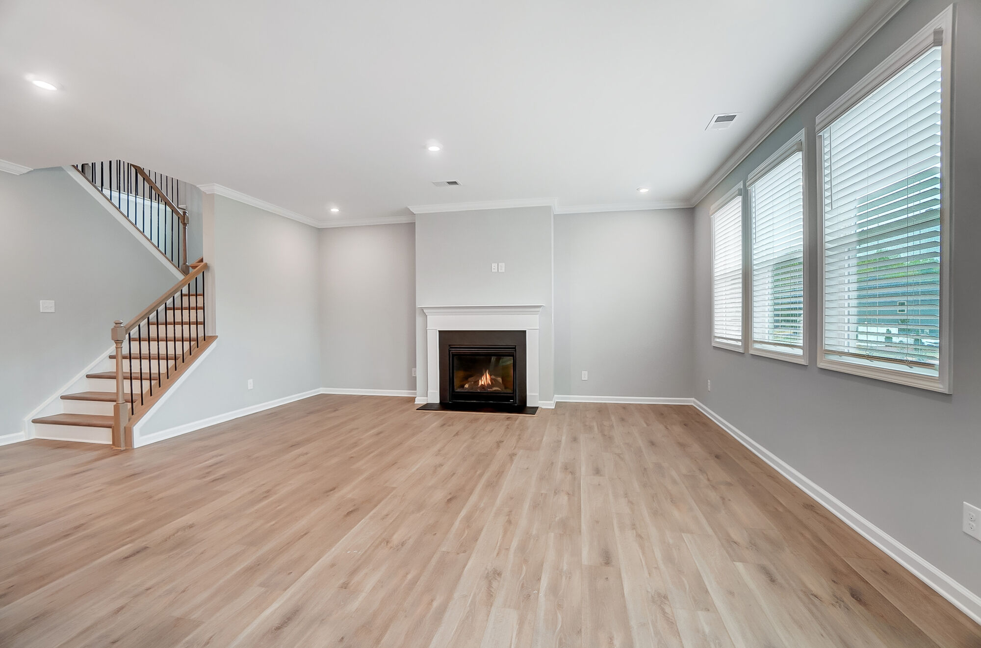 Great room with cozy fireplace