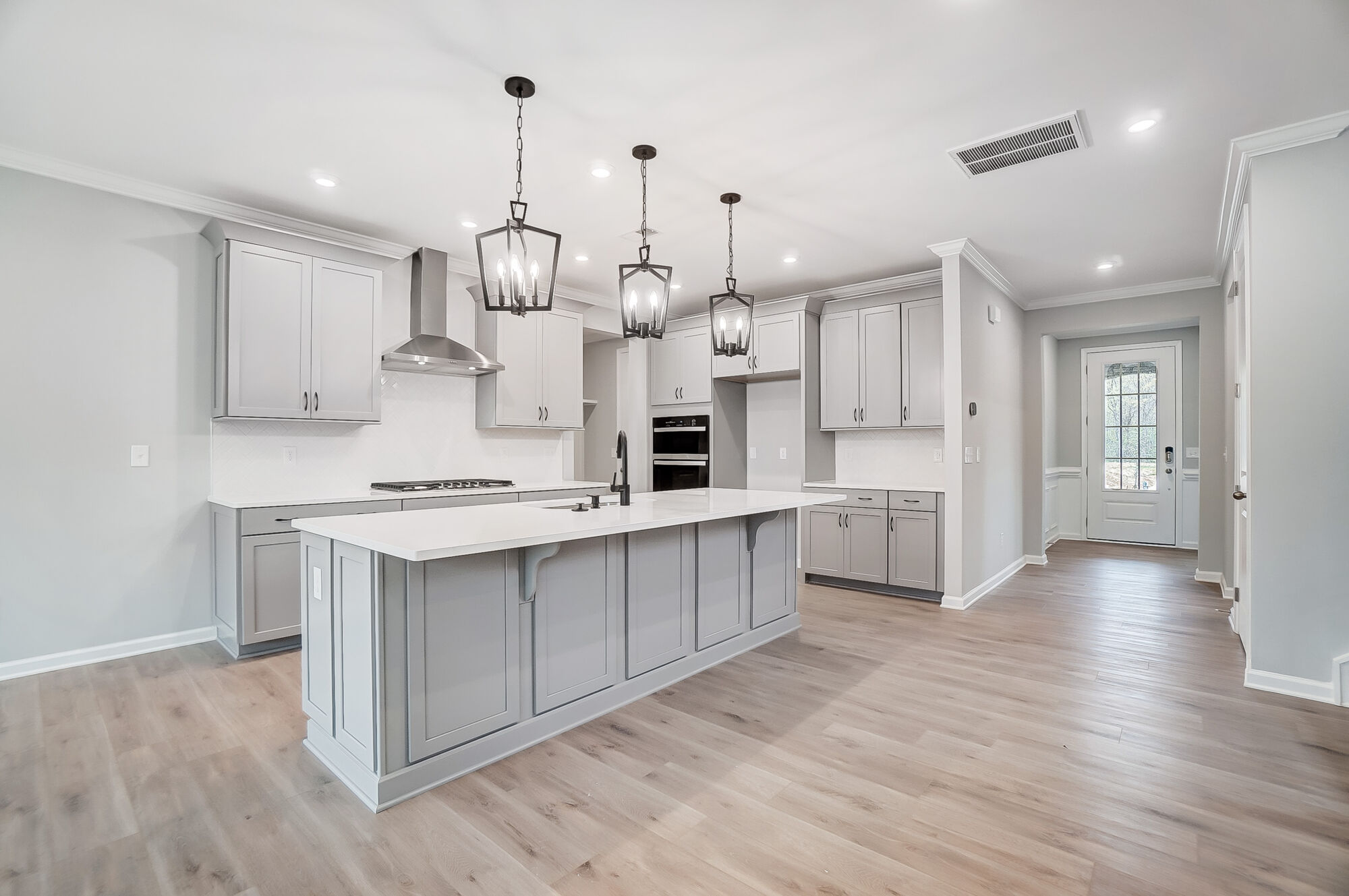 Kitchen and hall to foyer