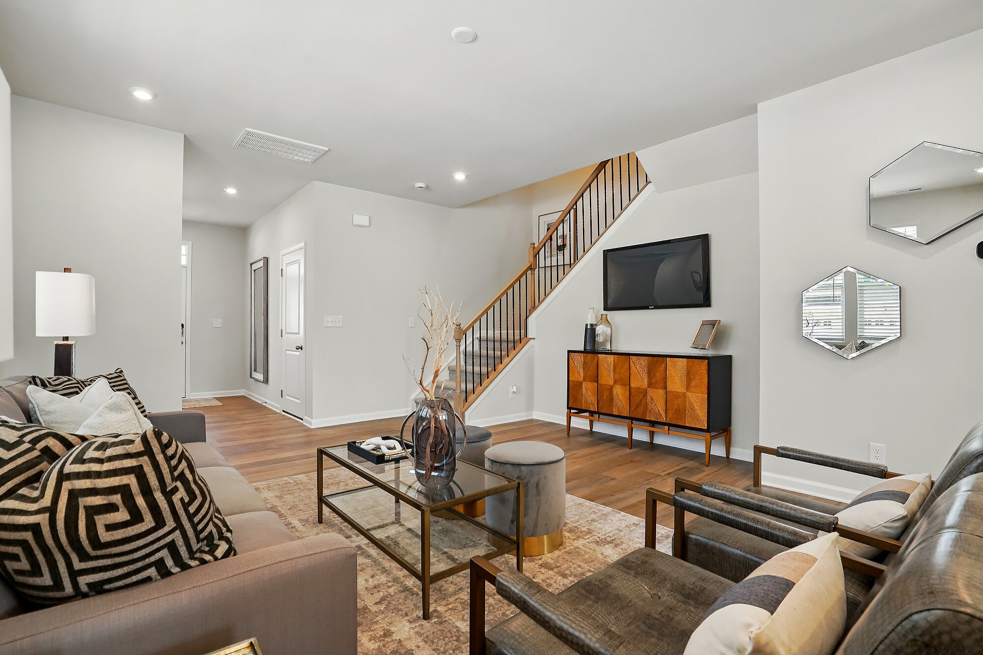 Gathering room and hall to foyer