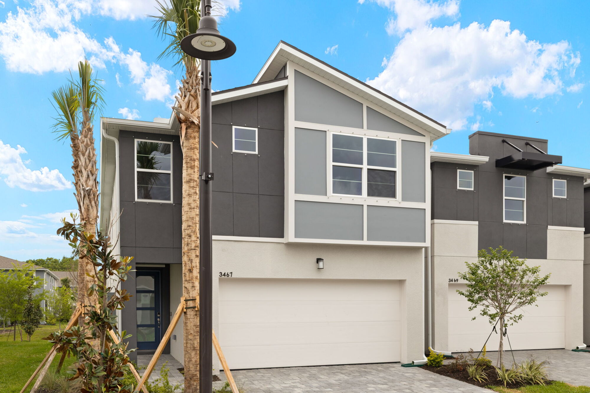  Town Homes with window and garage