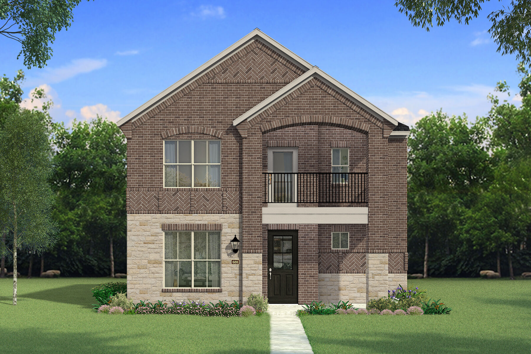  Elevation Front with door and window