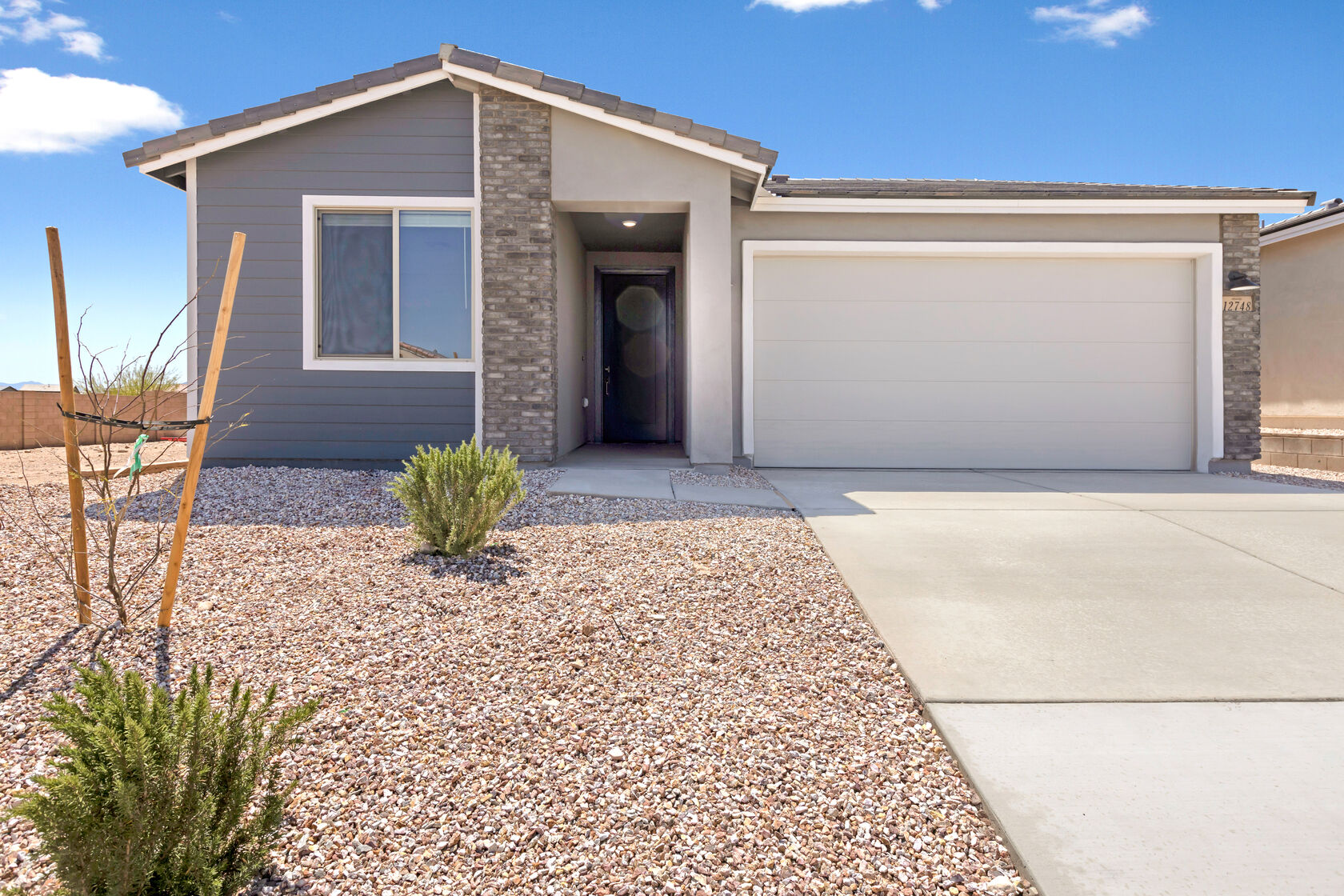 Copper floorplan with Midcentury Modern elevation