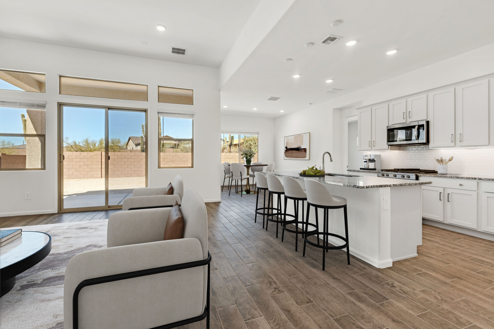 Kitchen-Dining Area - Virtually Staged