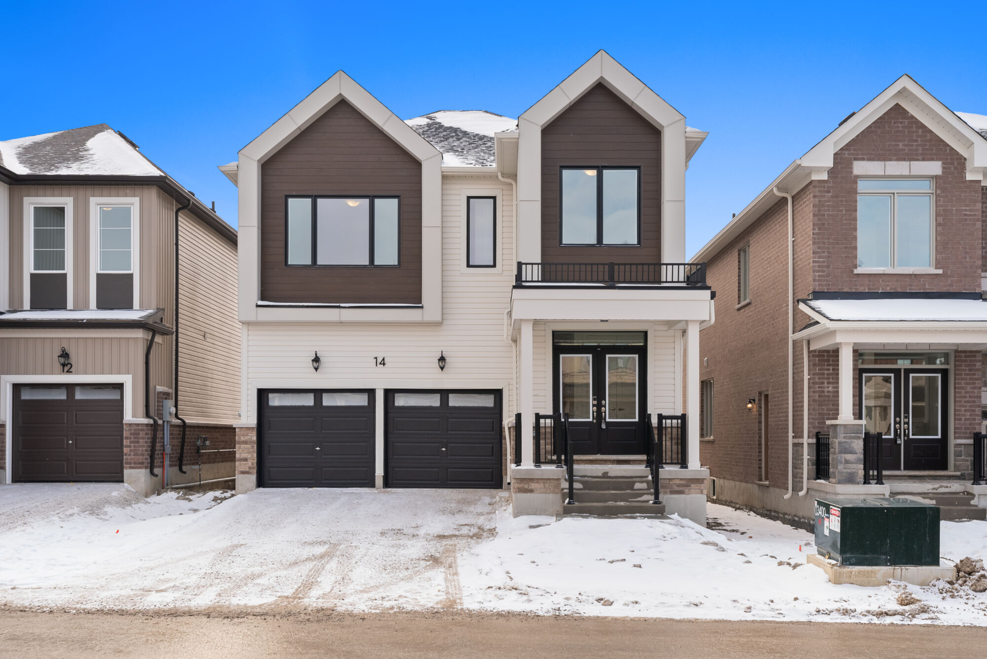  Elevation Front with garage, window and door