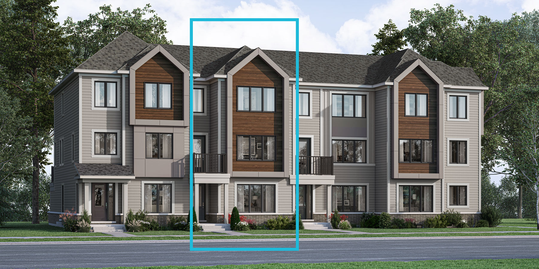 Town Homes with window
