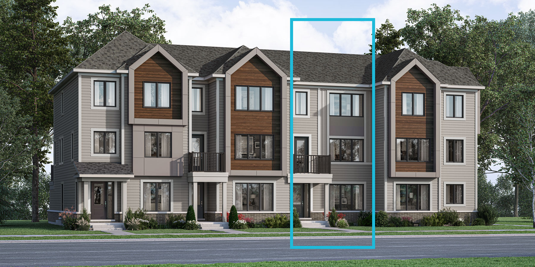  Town Homes with window