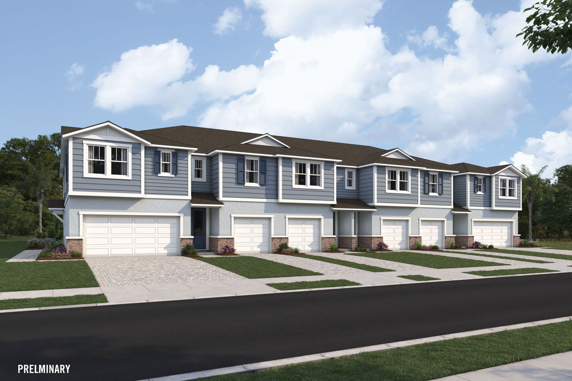 exterior rendering of single-family home