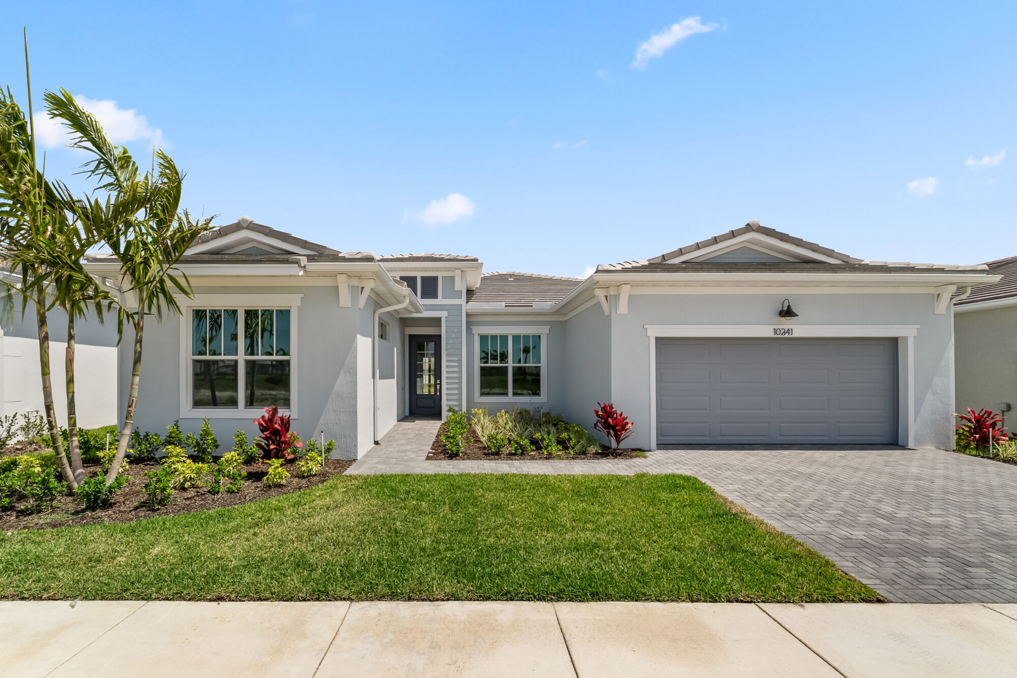  Elevation Front with garage, window and door