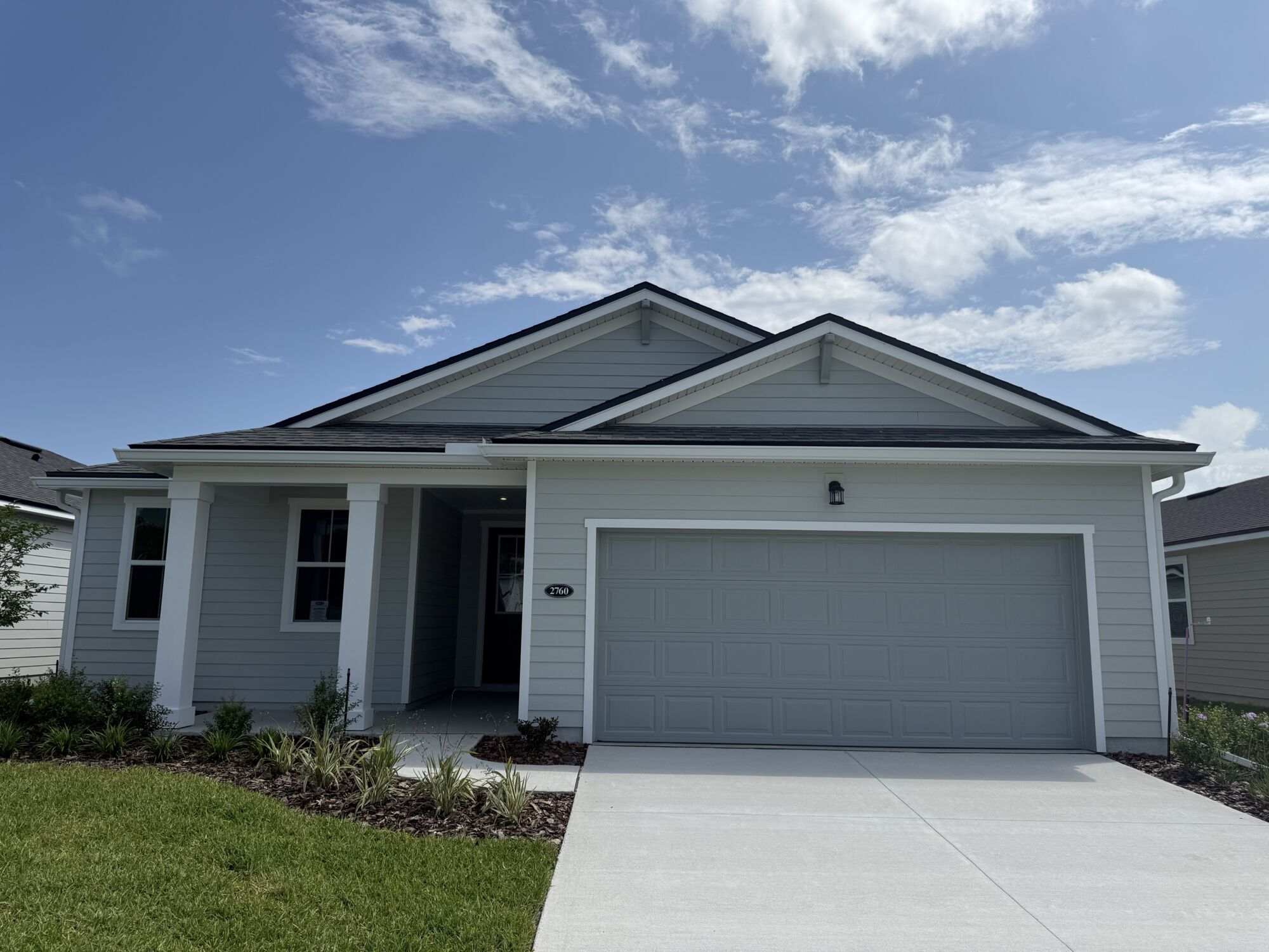  Elevation Front with garage and window