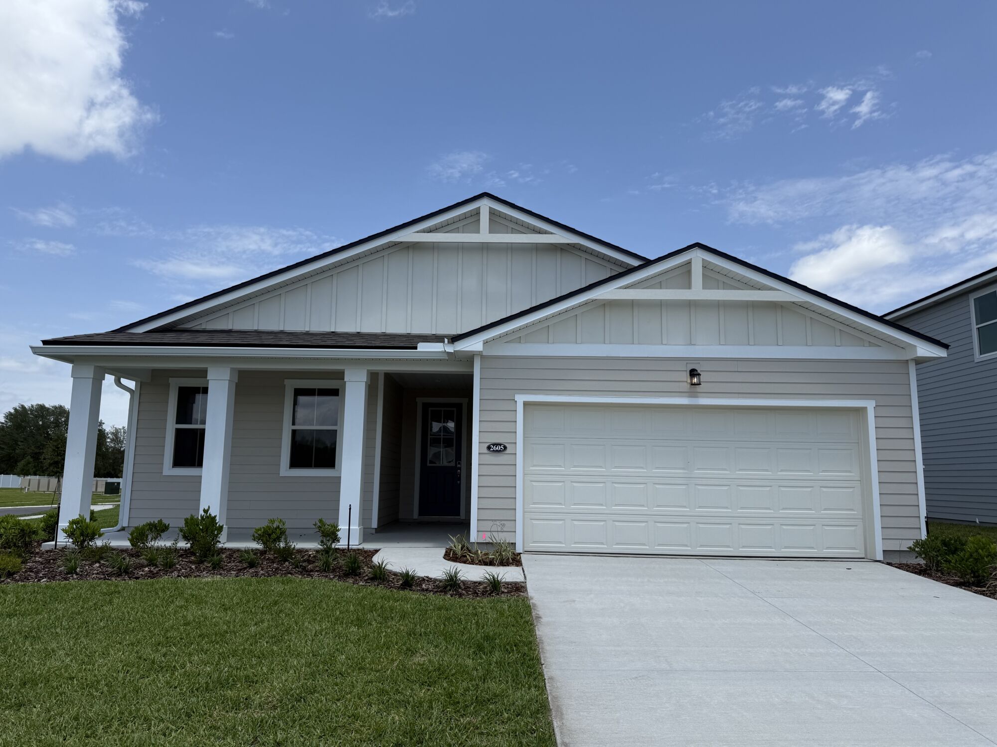  Elevation Front with window and garage