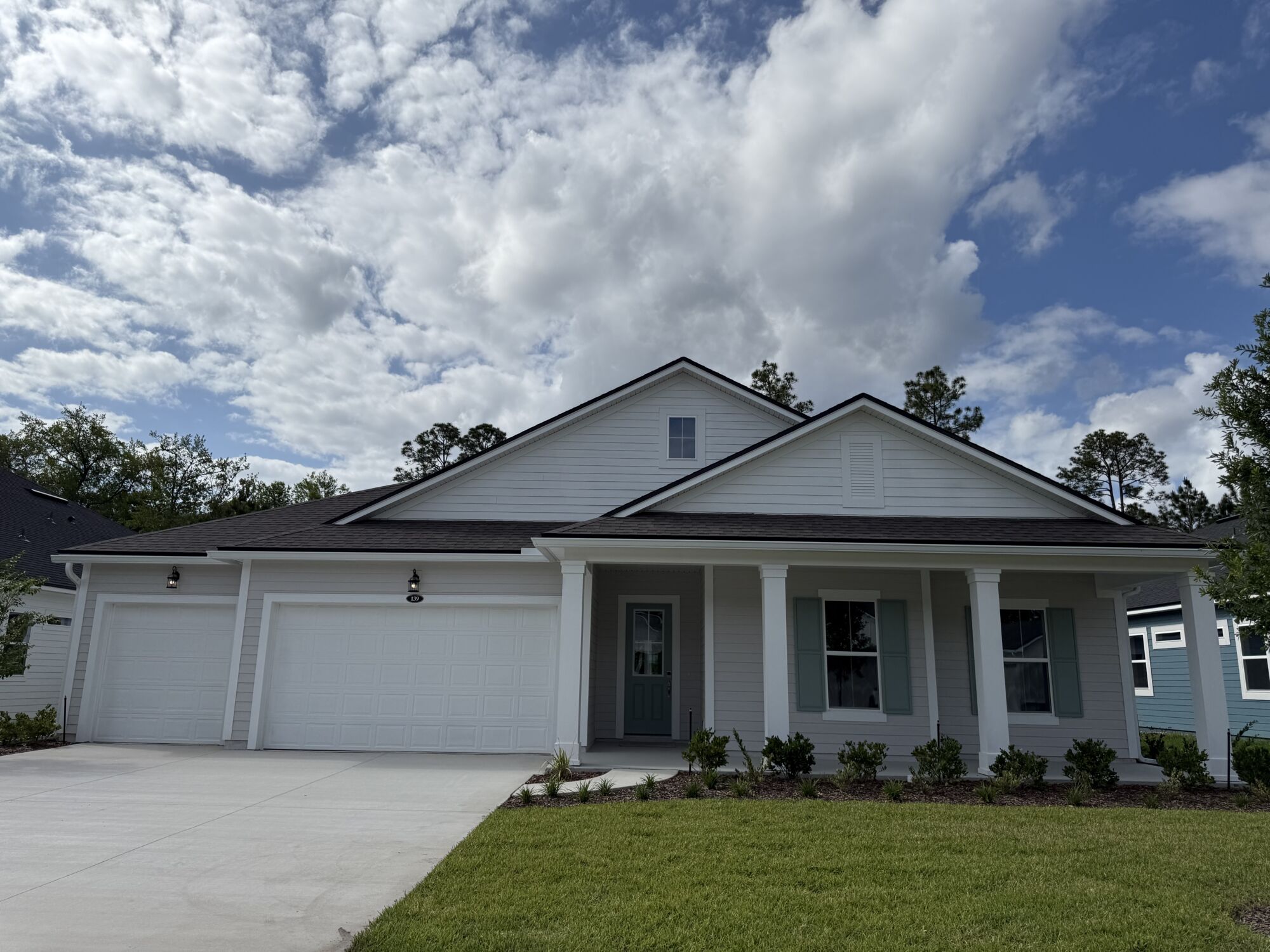  Elevation Front with garage and window