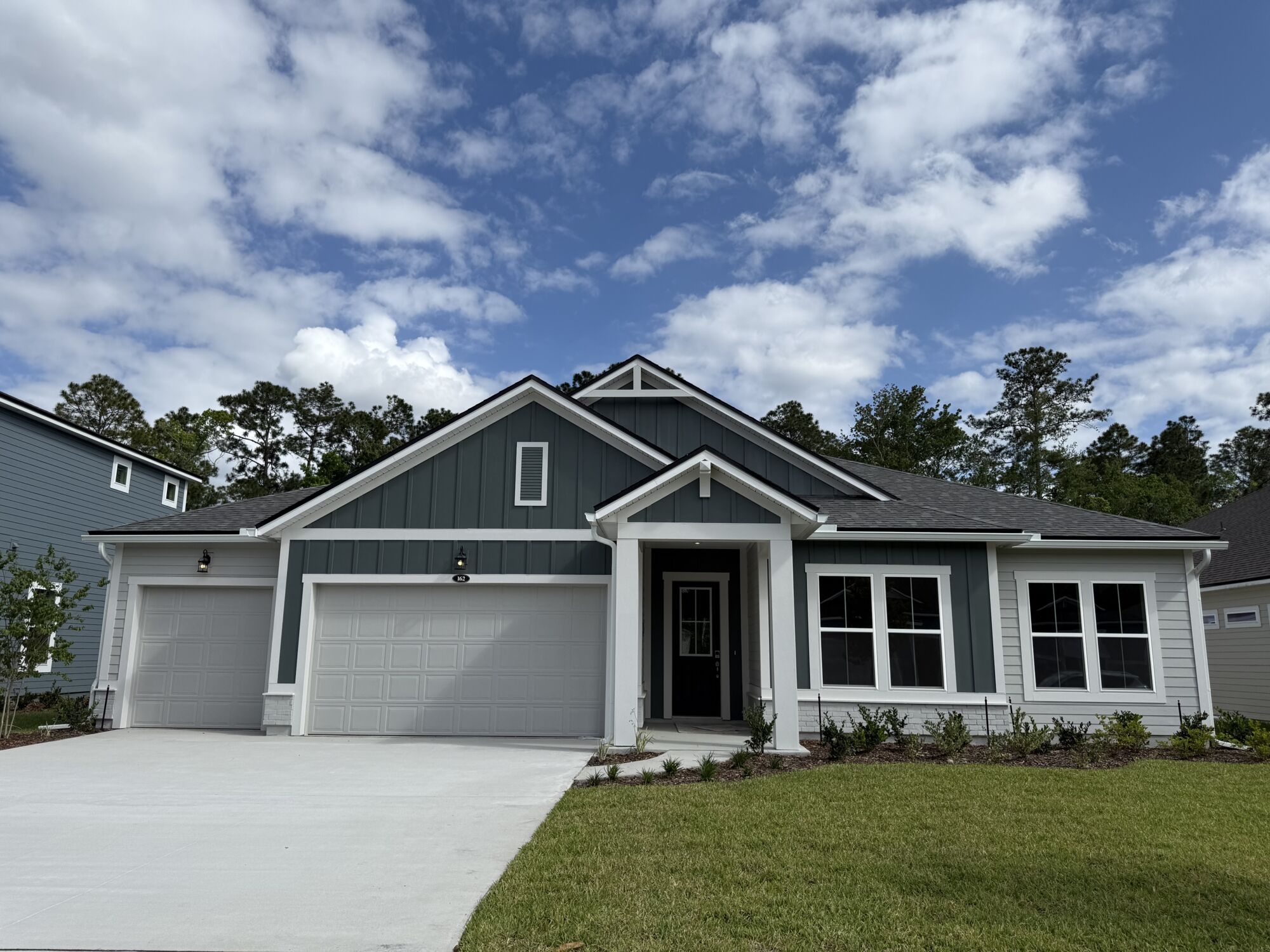  Elevation Front with garage, window and door