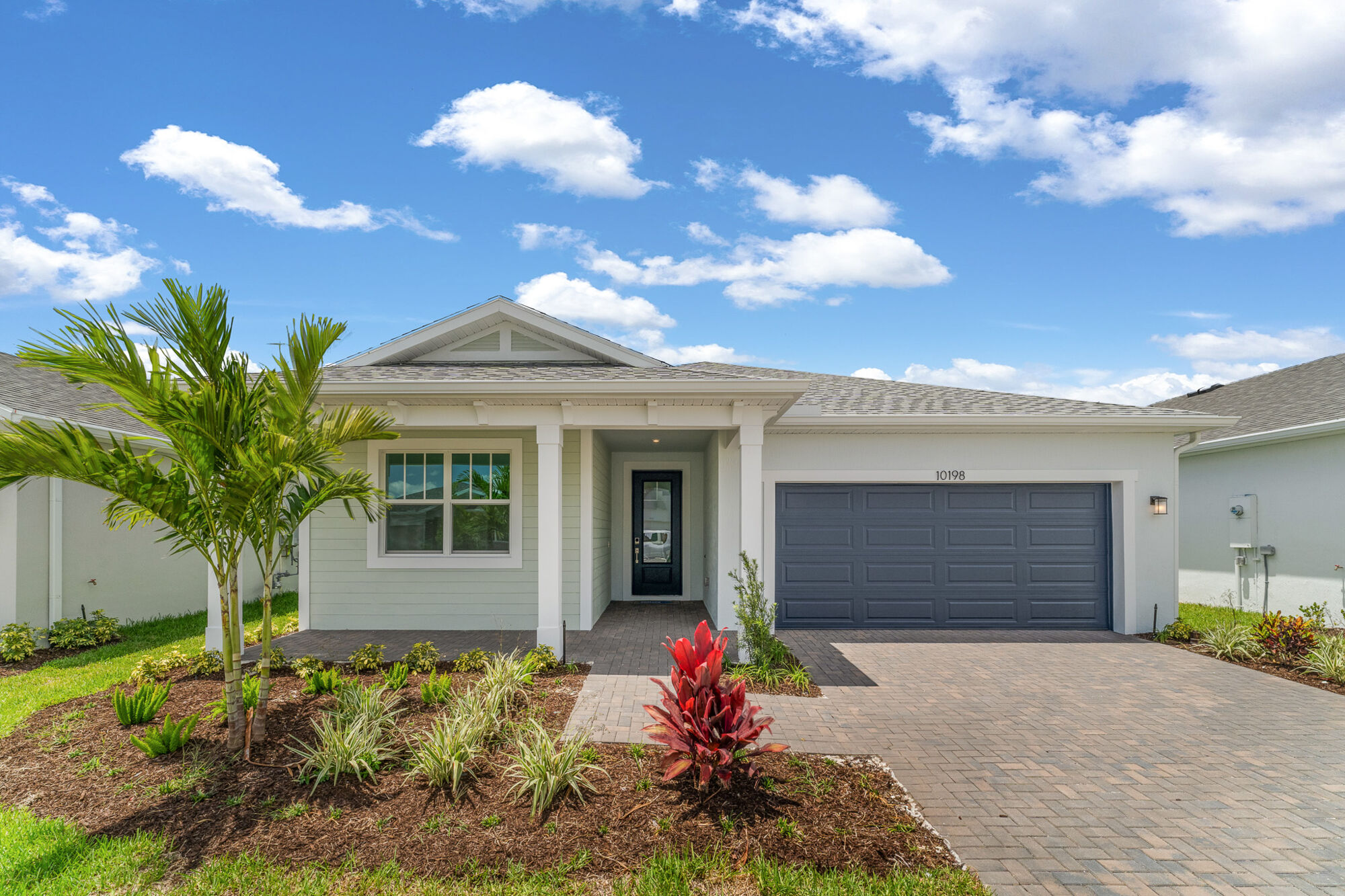  Elevation Front with garage, window and door