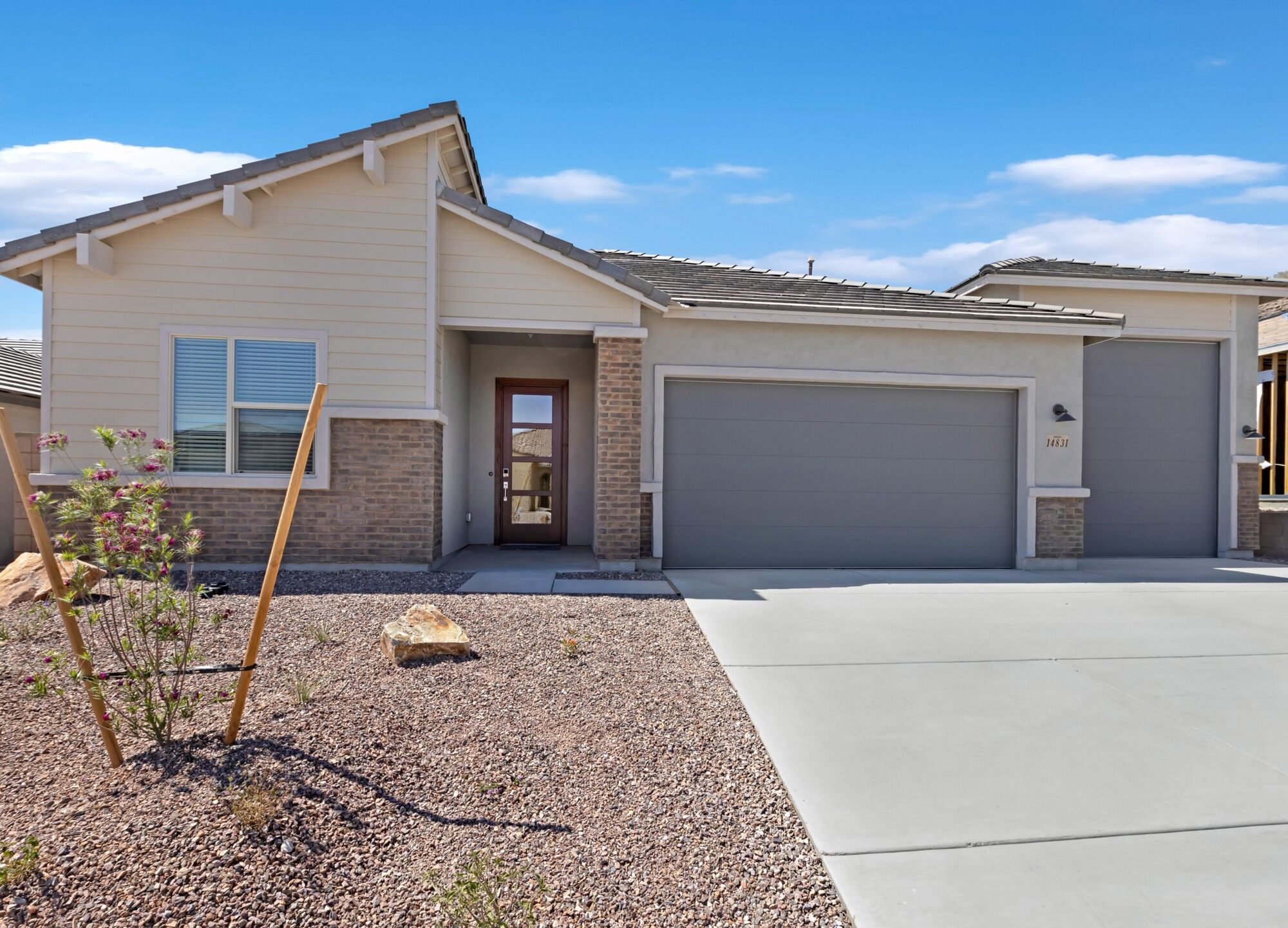  Elevation Front with garage and window