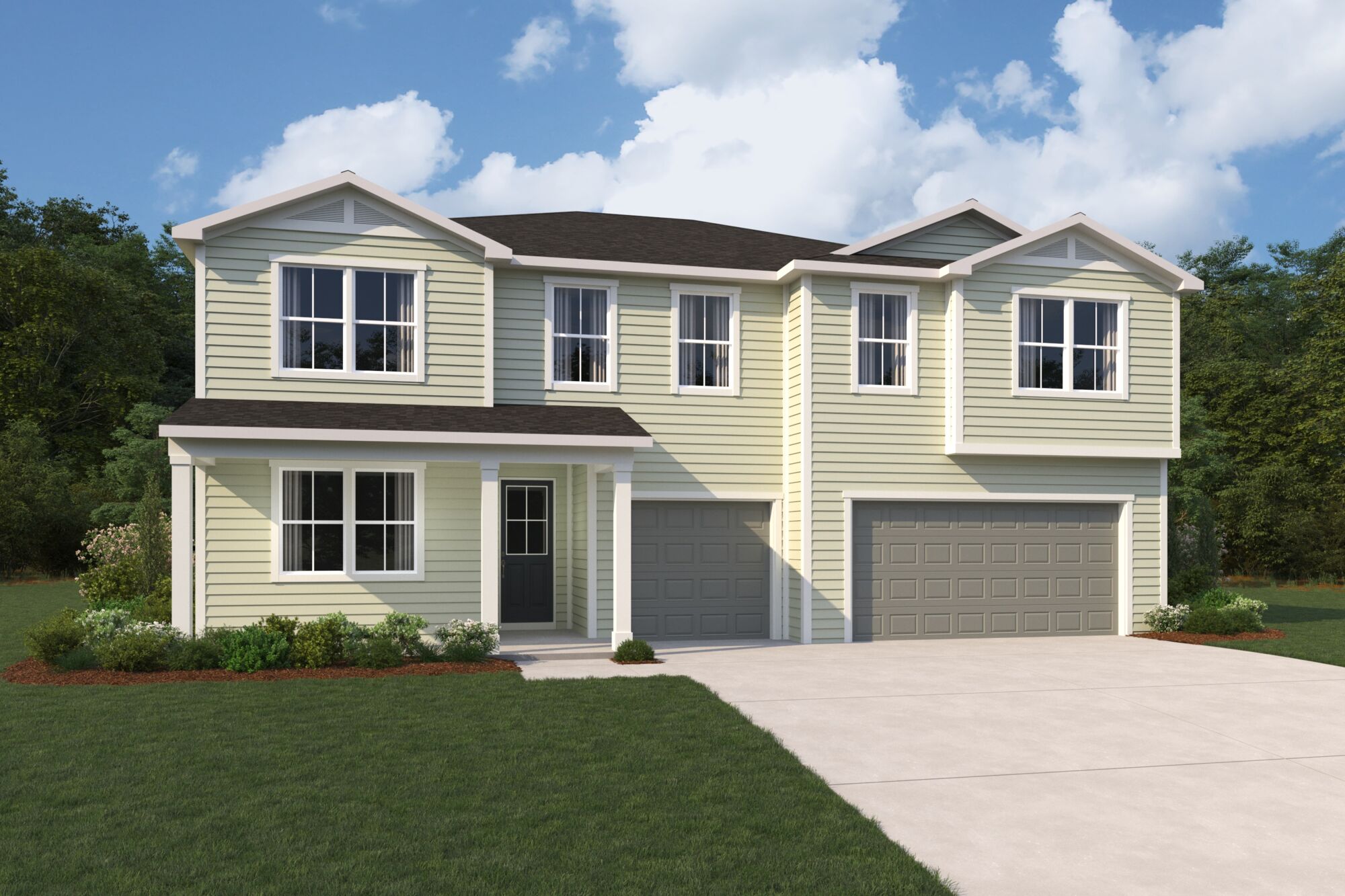 low country style exterior image for a home rendering