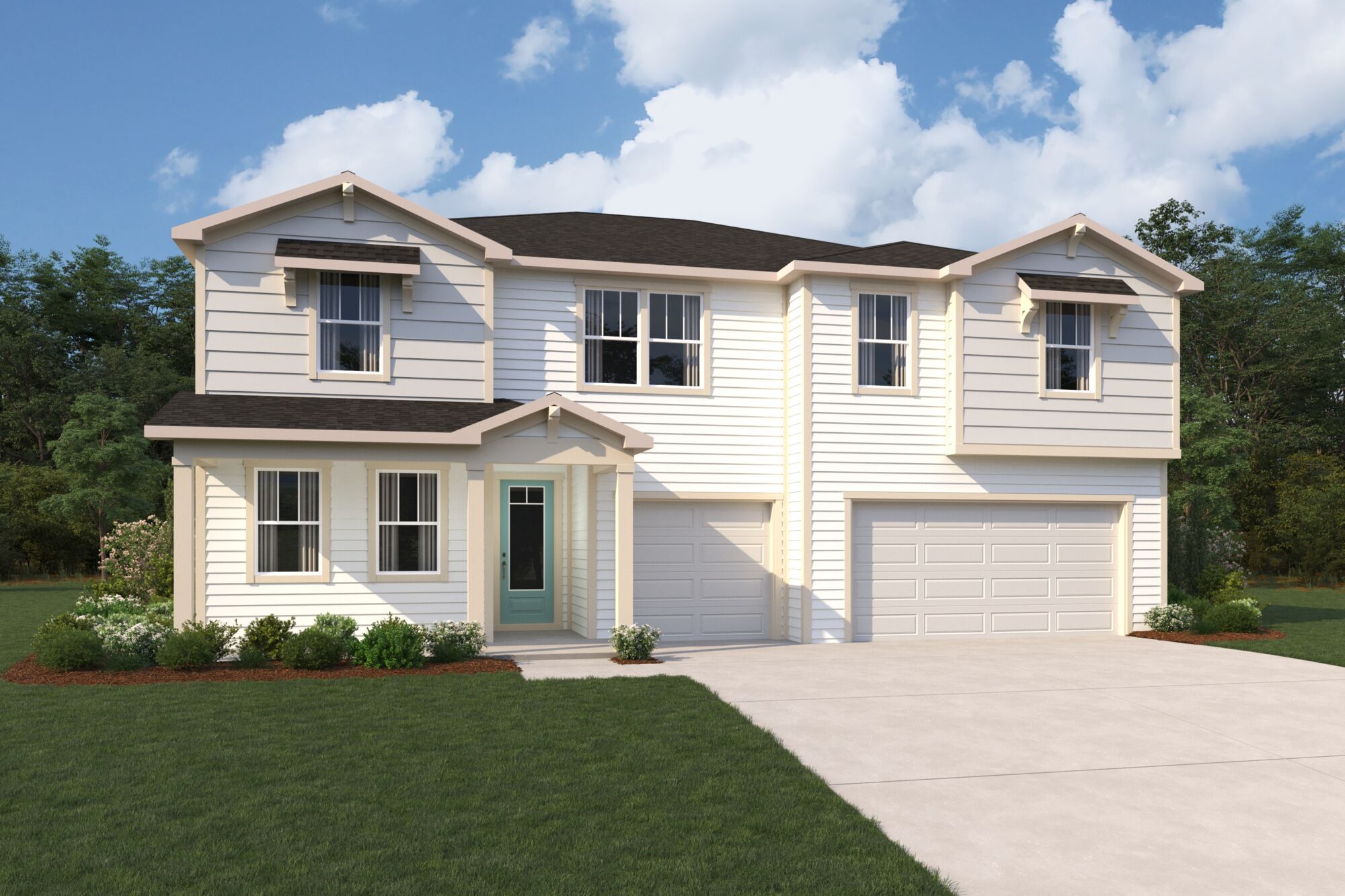 coastal exterior rendering image of a home
