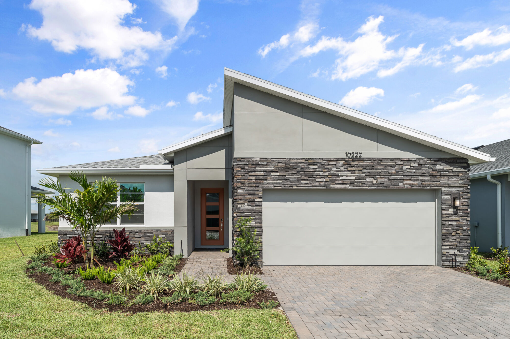  Elevation Front with garage and window