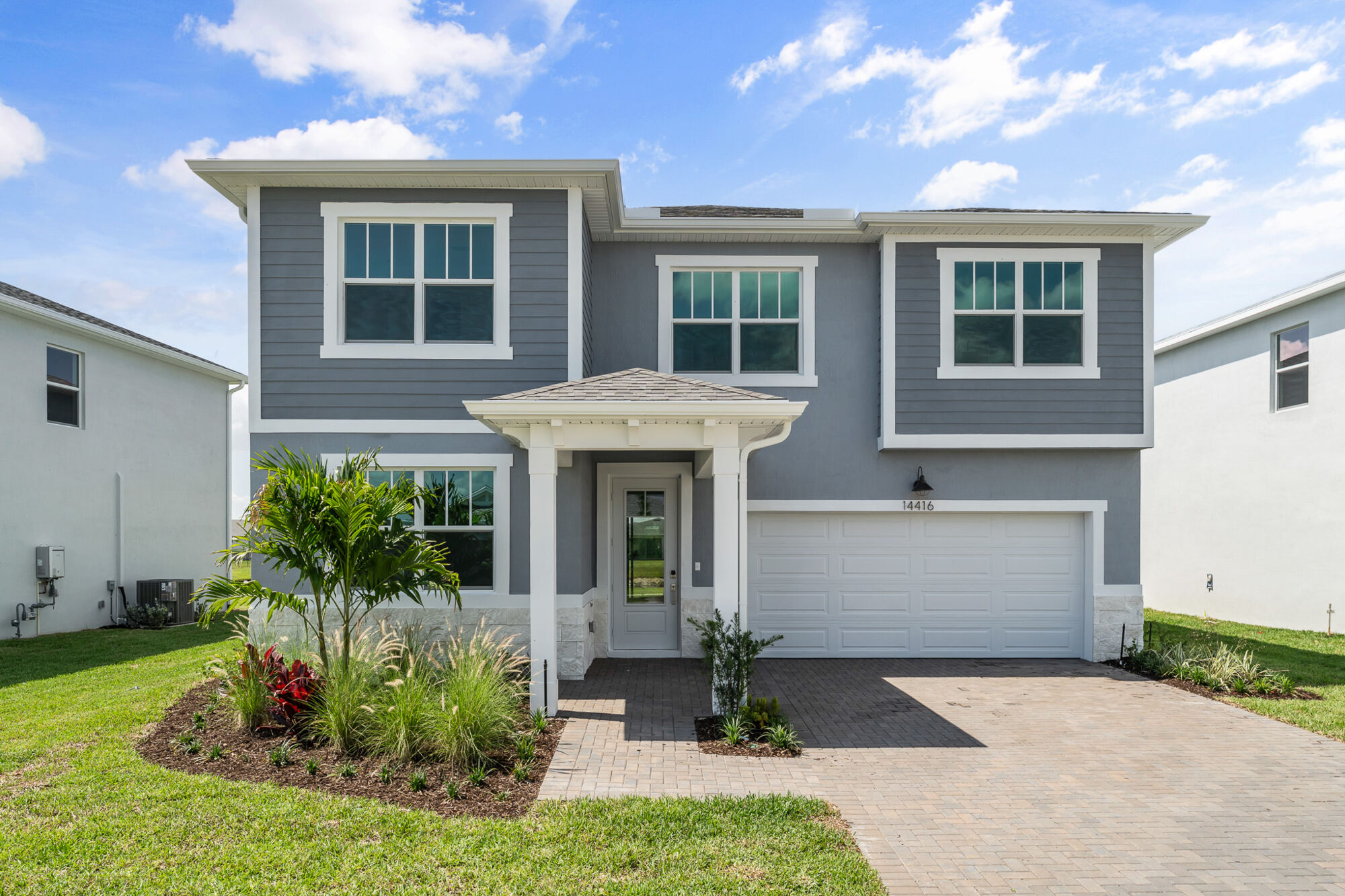  Elevation Front with garage and window