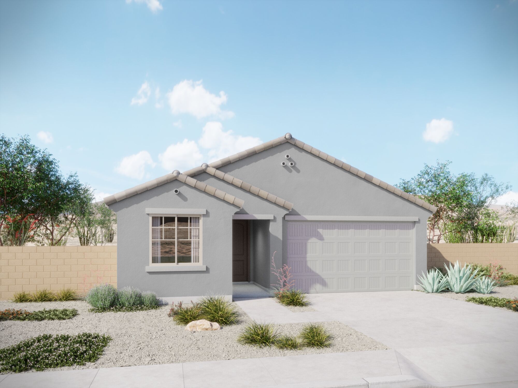  Elevation Front with garage