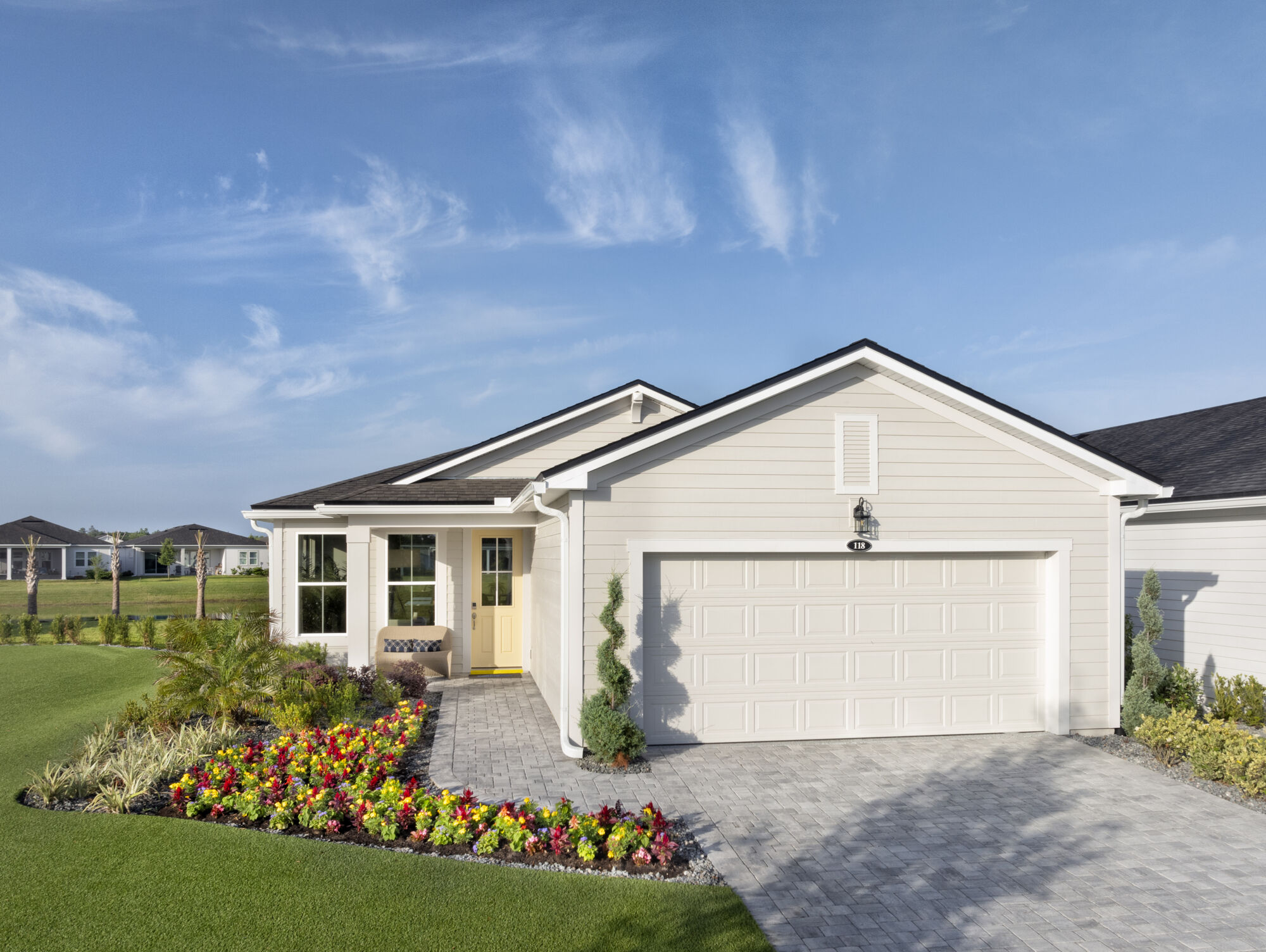  Elevation Front with garage and window