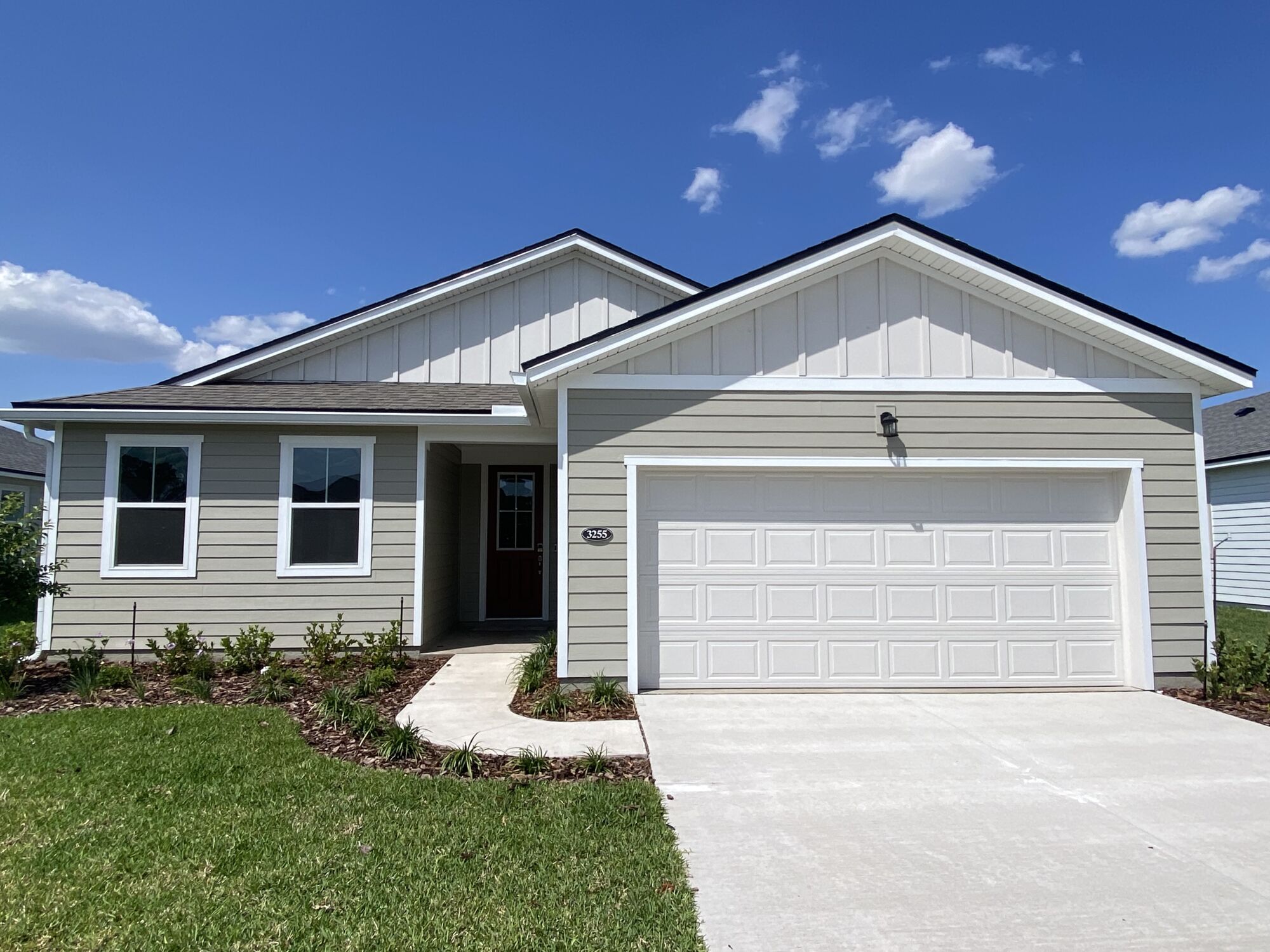  Elevation Front with garage and window