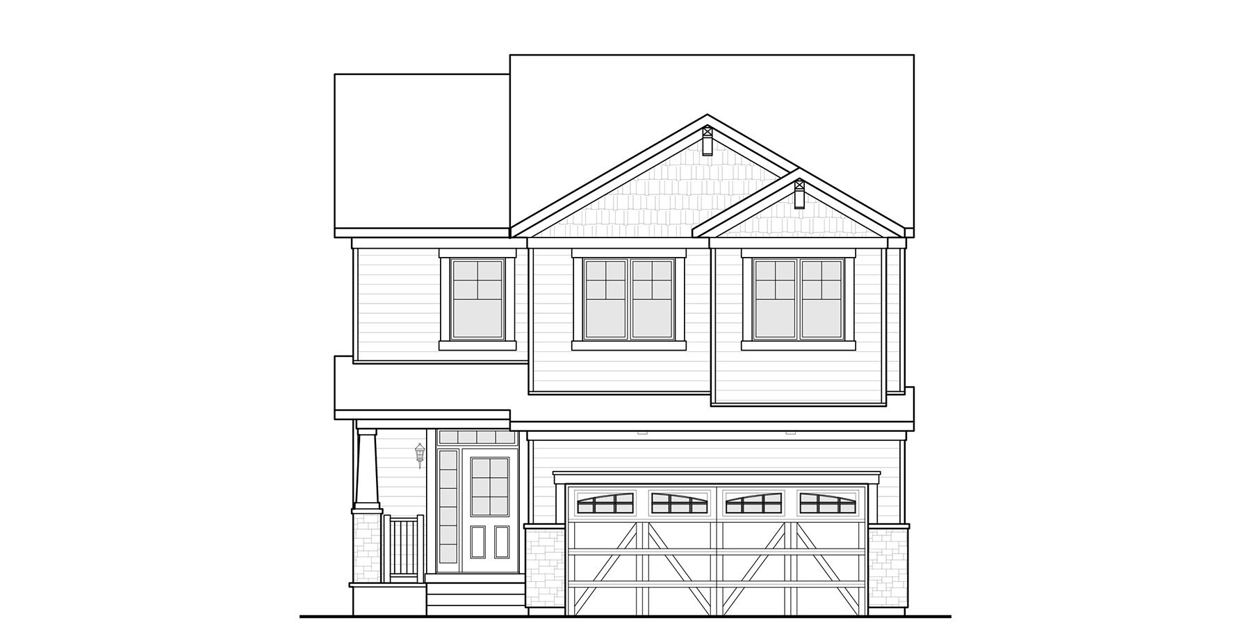 Blackline Exterior Drawing