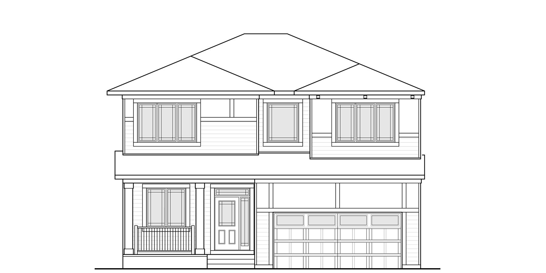 Blackline Exterior Drawing