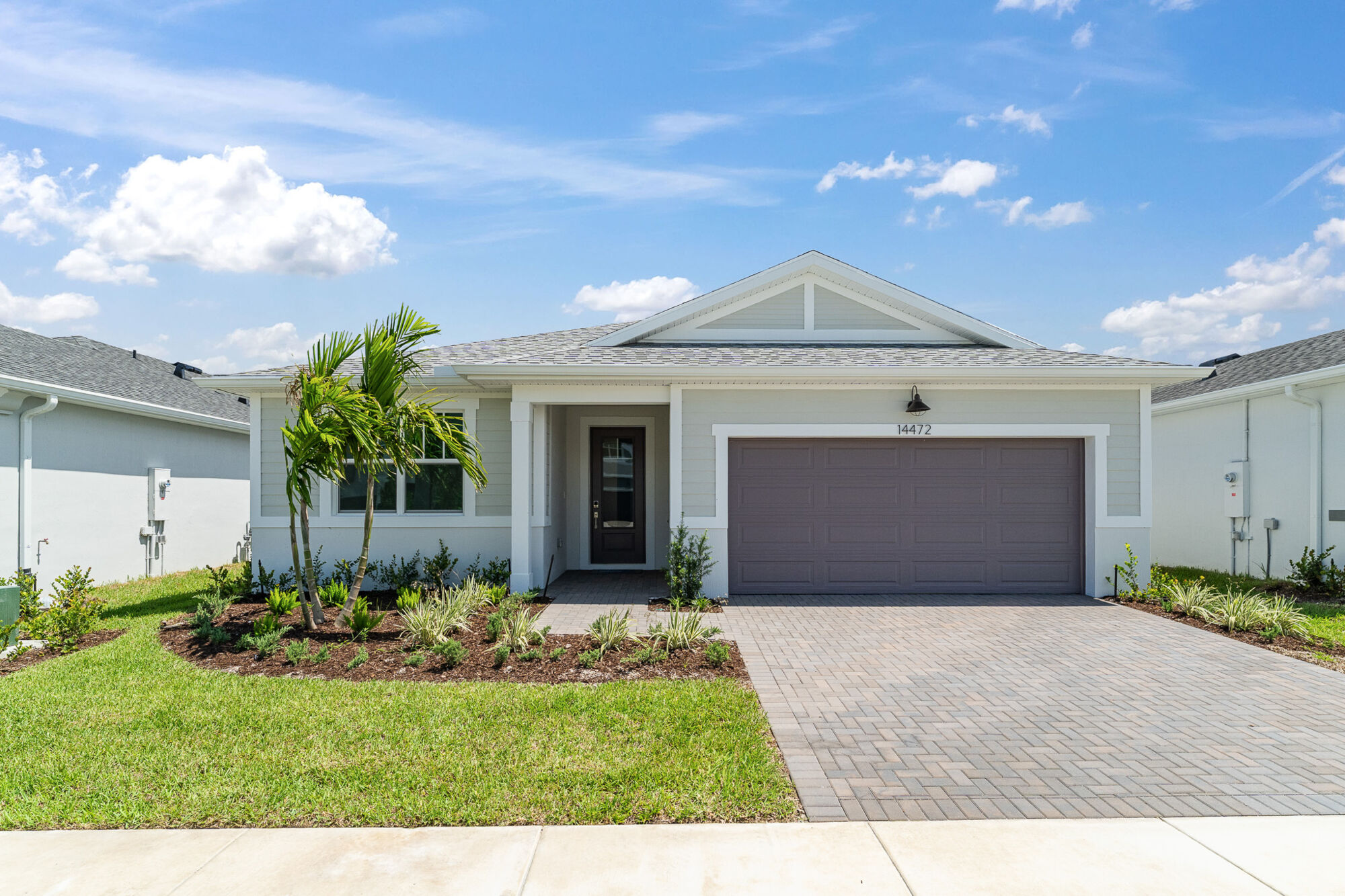  Elevation Front with garage and door