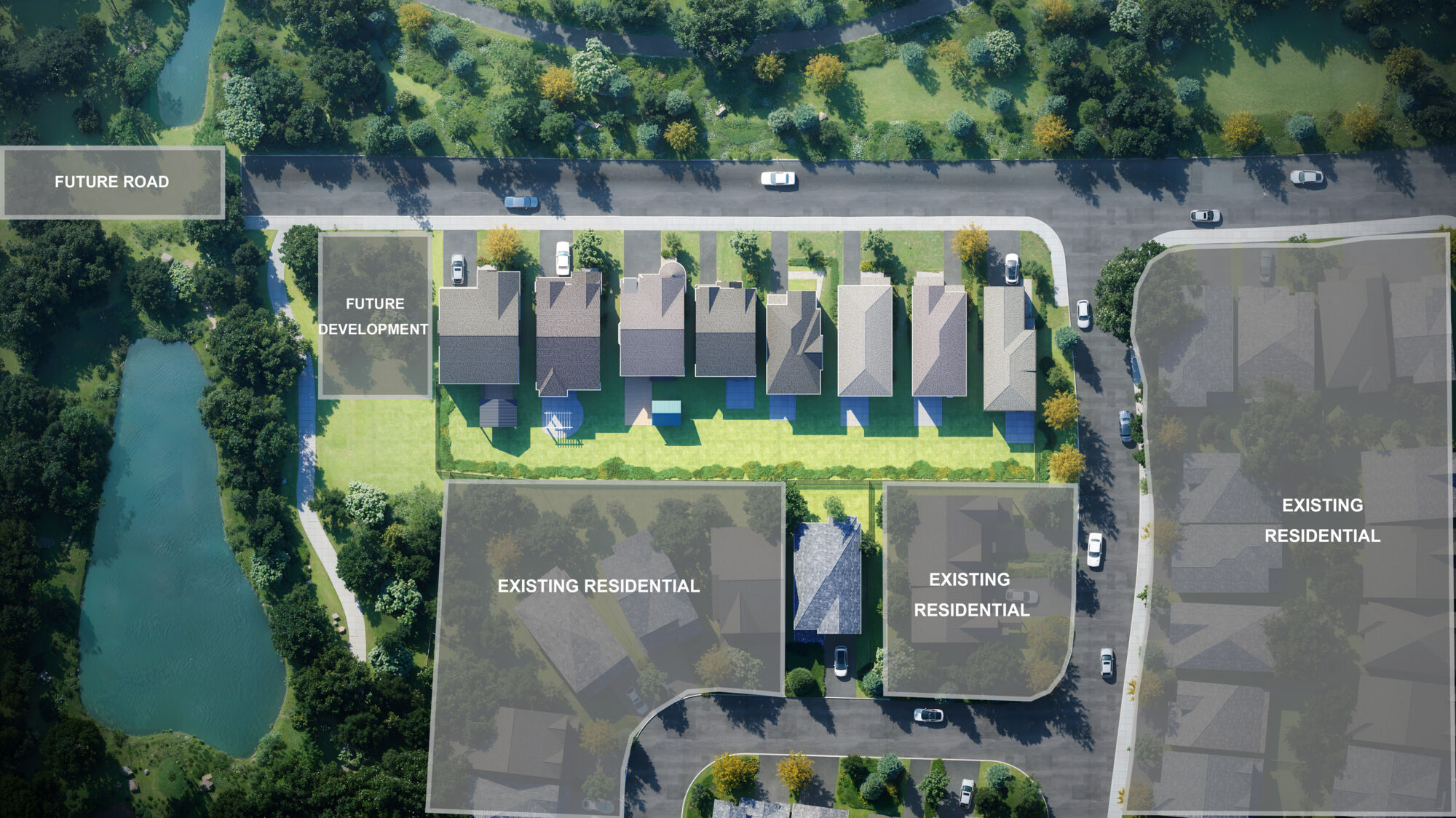 Half Moon Bay Model Home Row Renderings Map