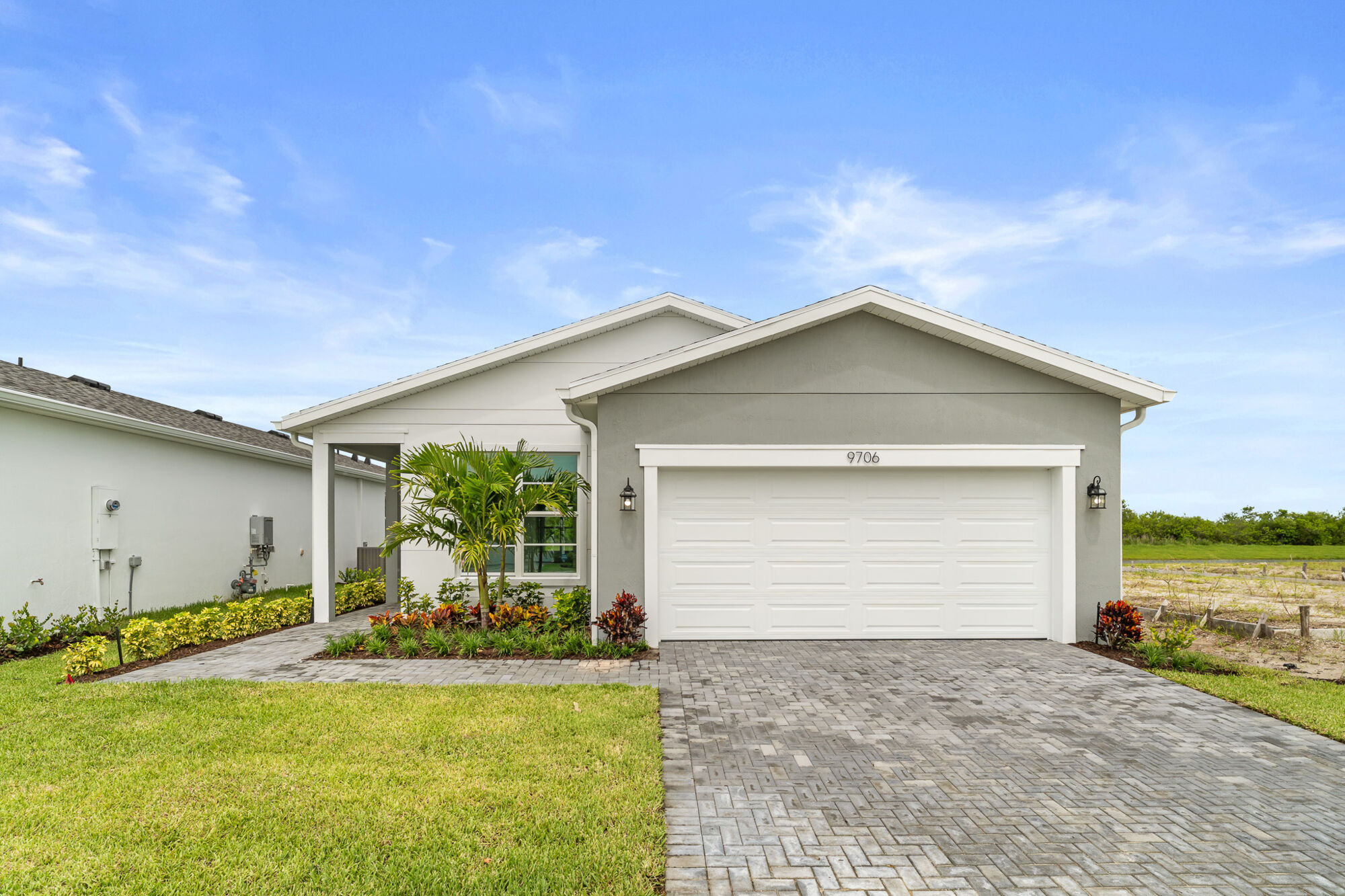  Elevation Front with garage