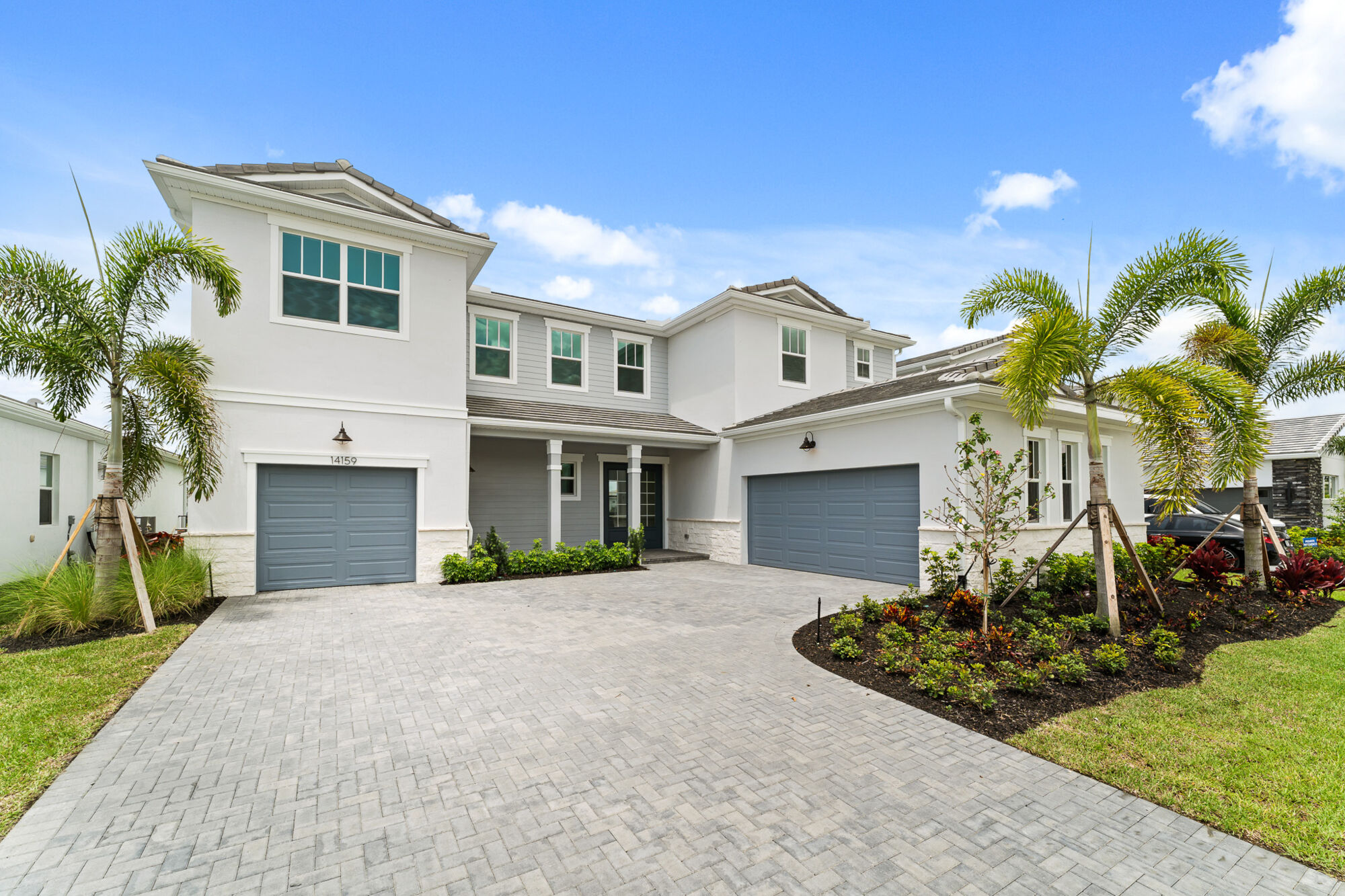  Elevation Front with garage, window and door