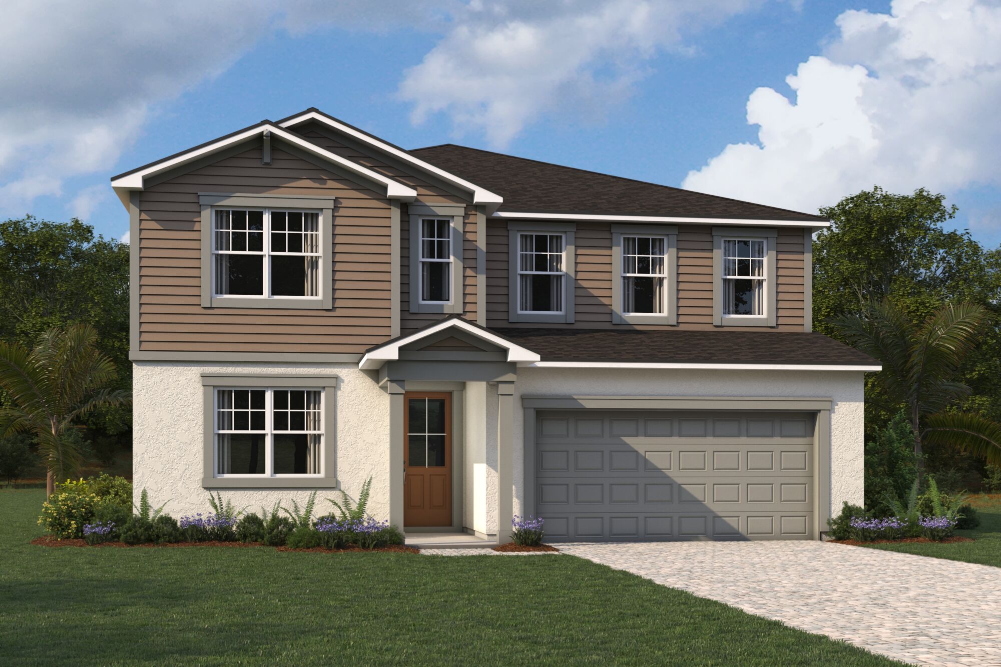 exterior home rendering single-family home