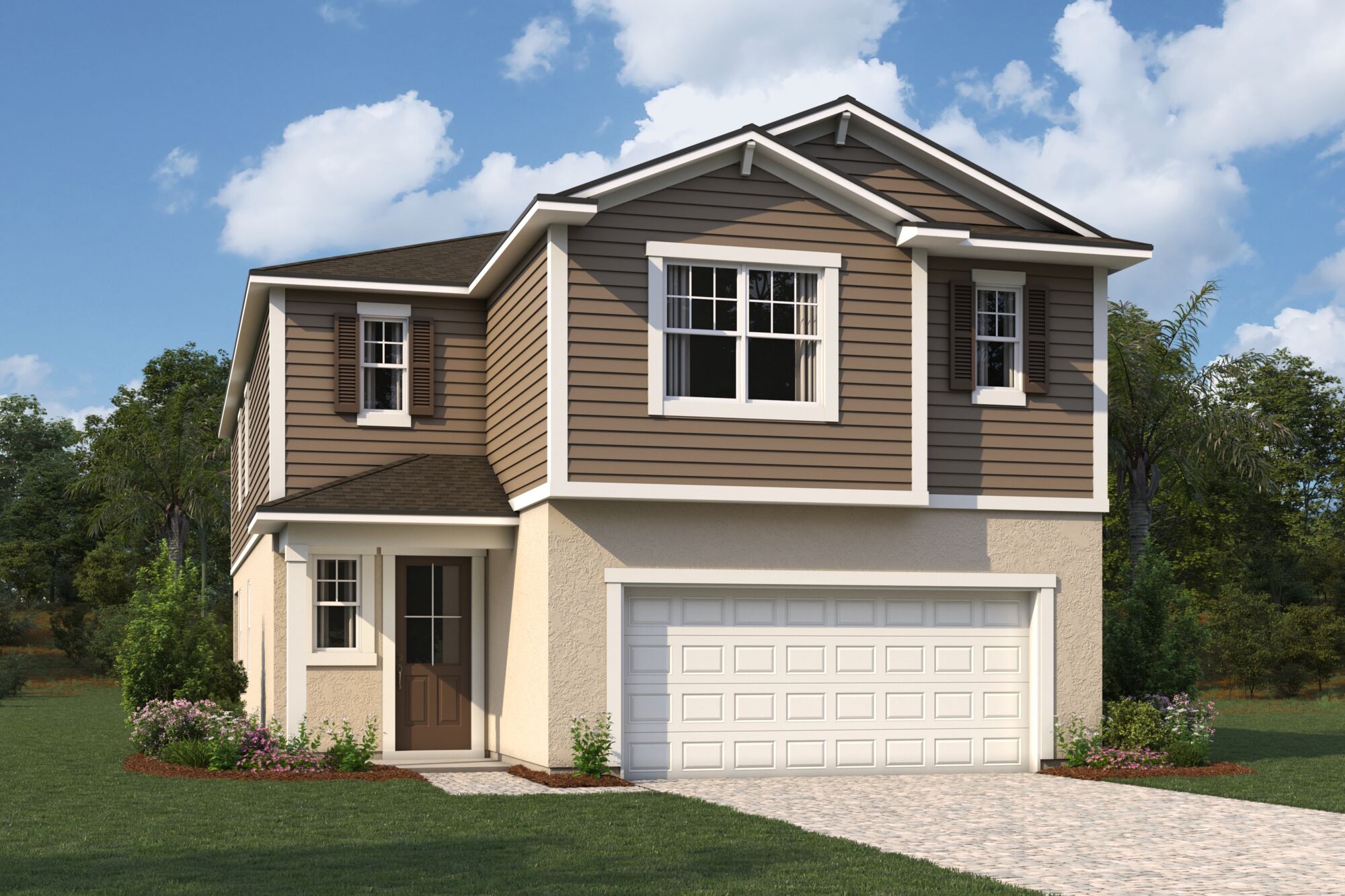 exterior home rendering single-family home