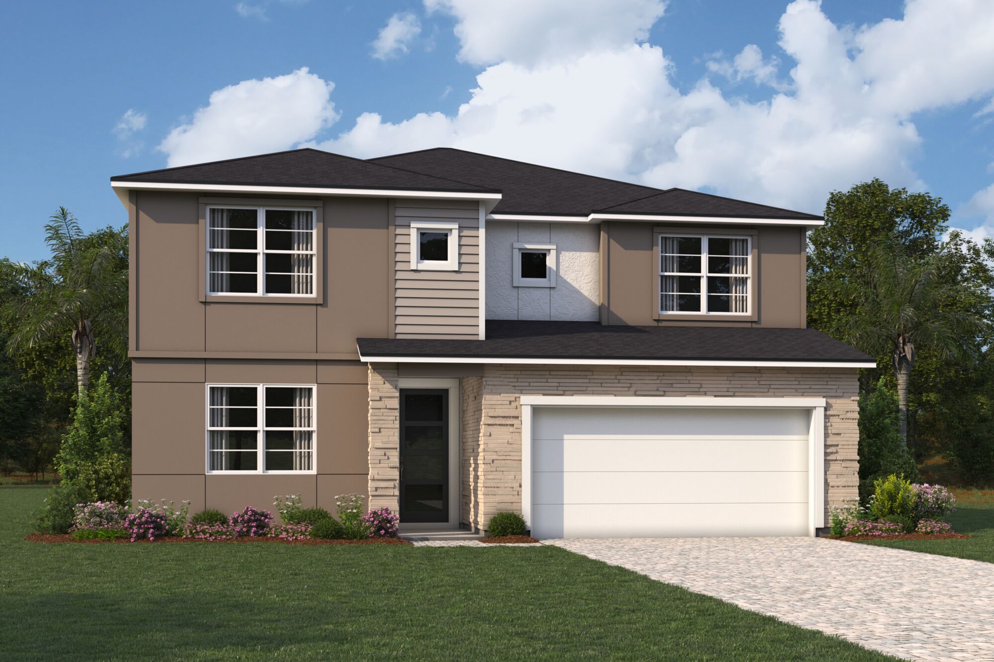 exterior home rendering single-family home