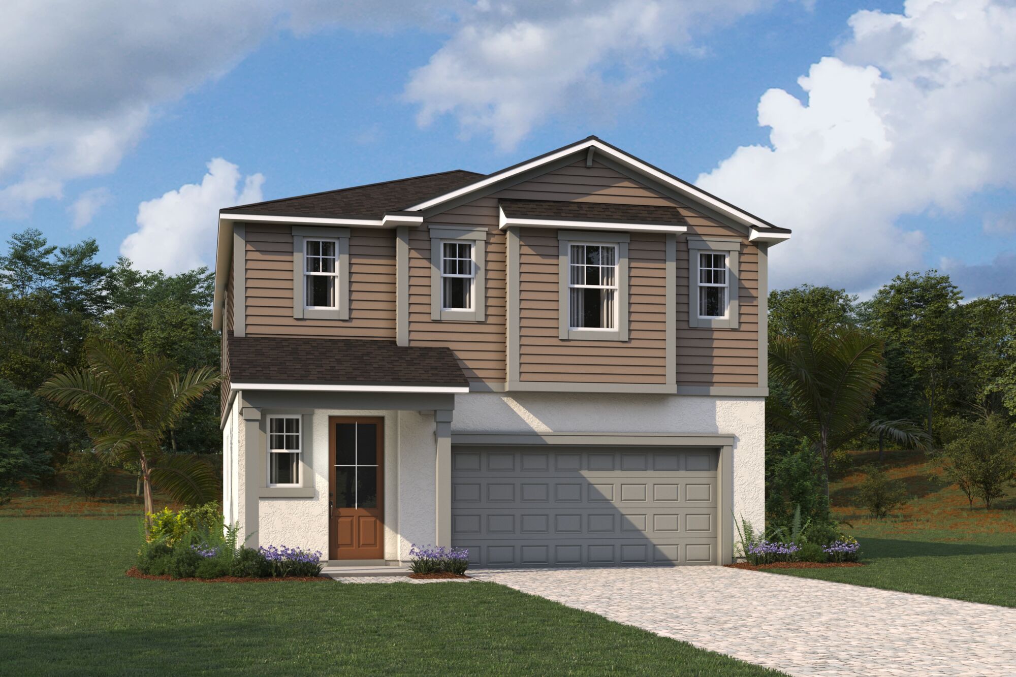 exterior home rendering single-family home