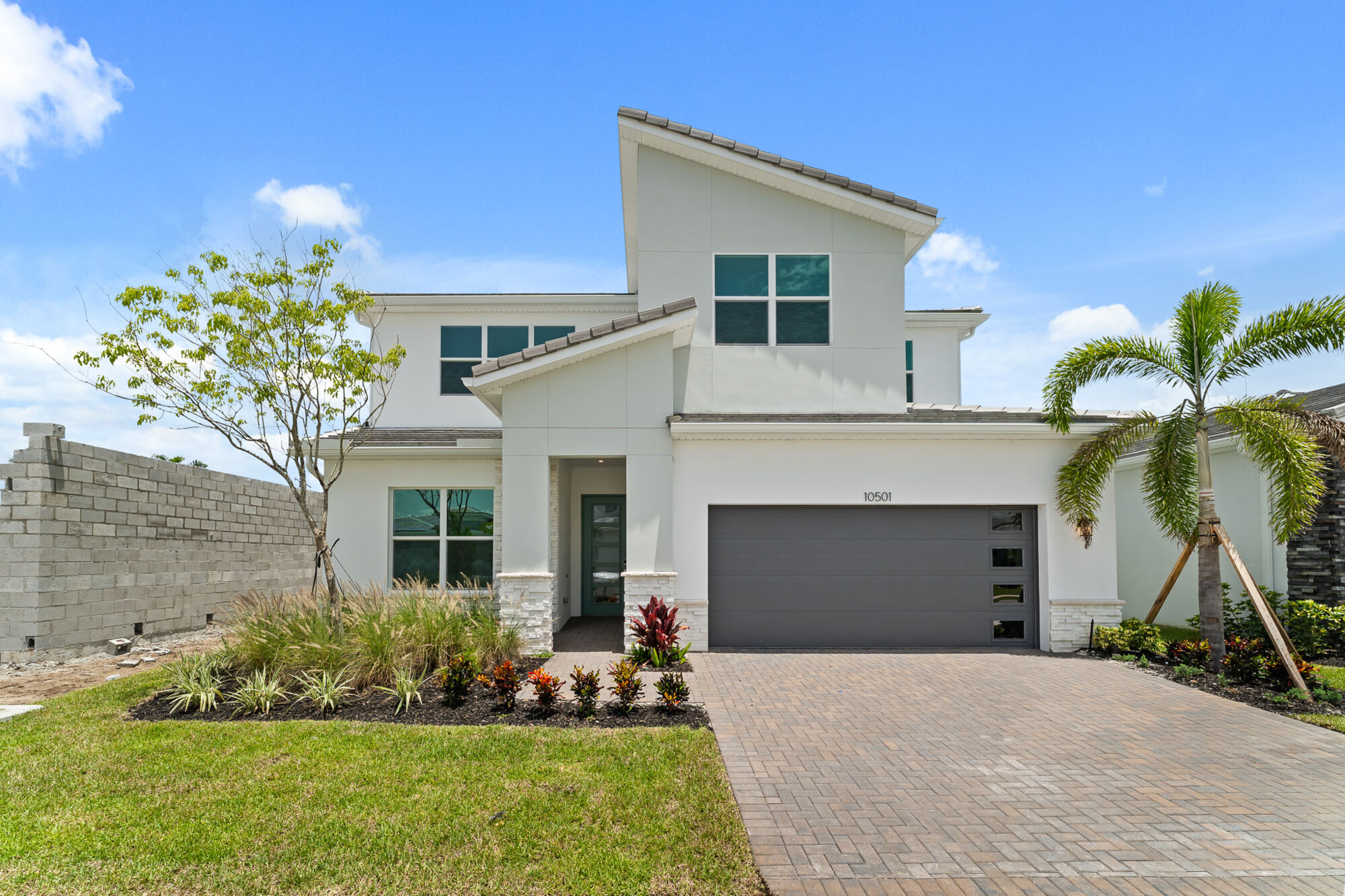  Elevation Front with garage, window and door