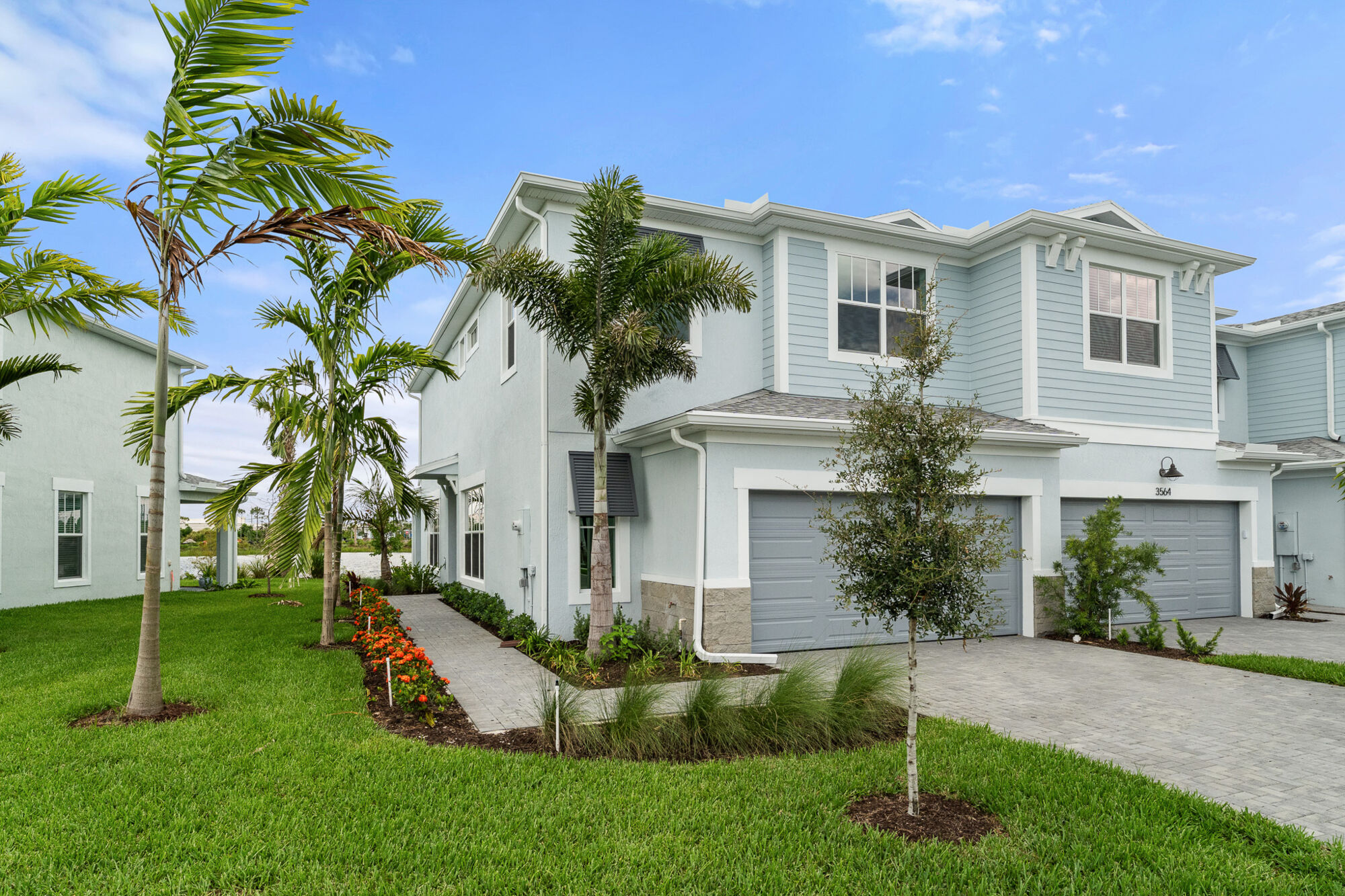  Elevation Front with garage and window