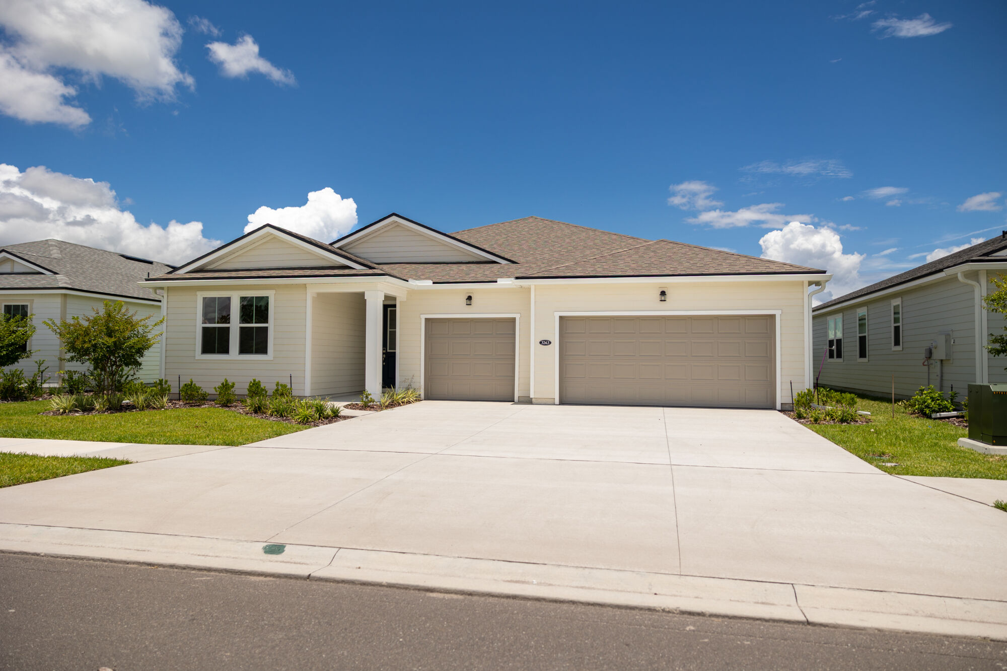  Elevation Front with garage and window