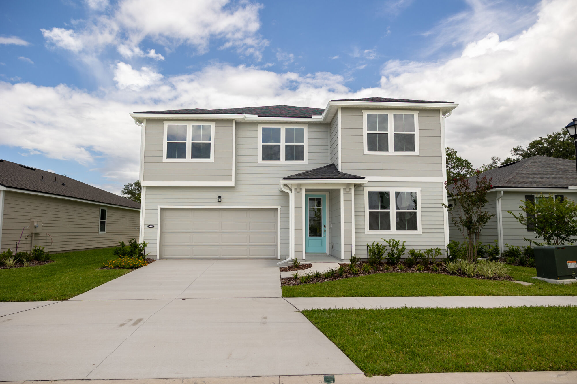  Elevation Front with garage and window