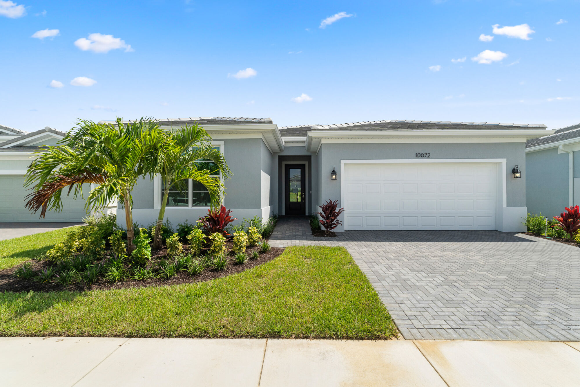  Elevation Front with garage and door