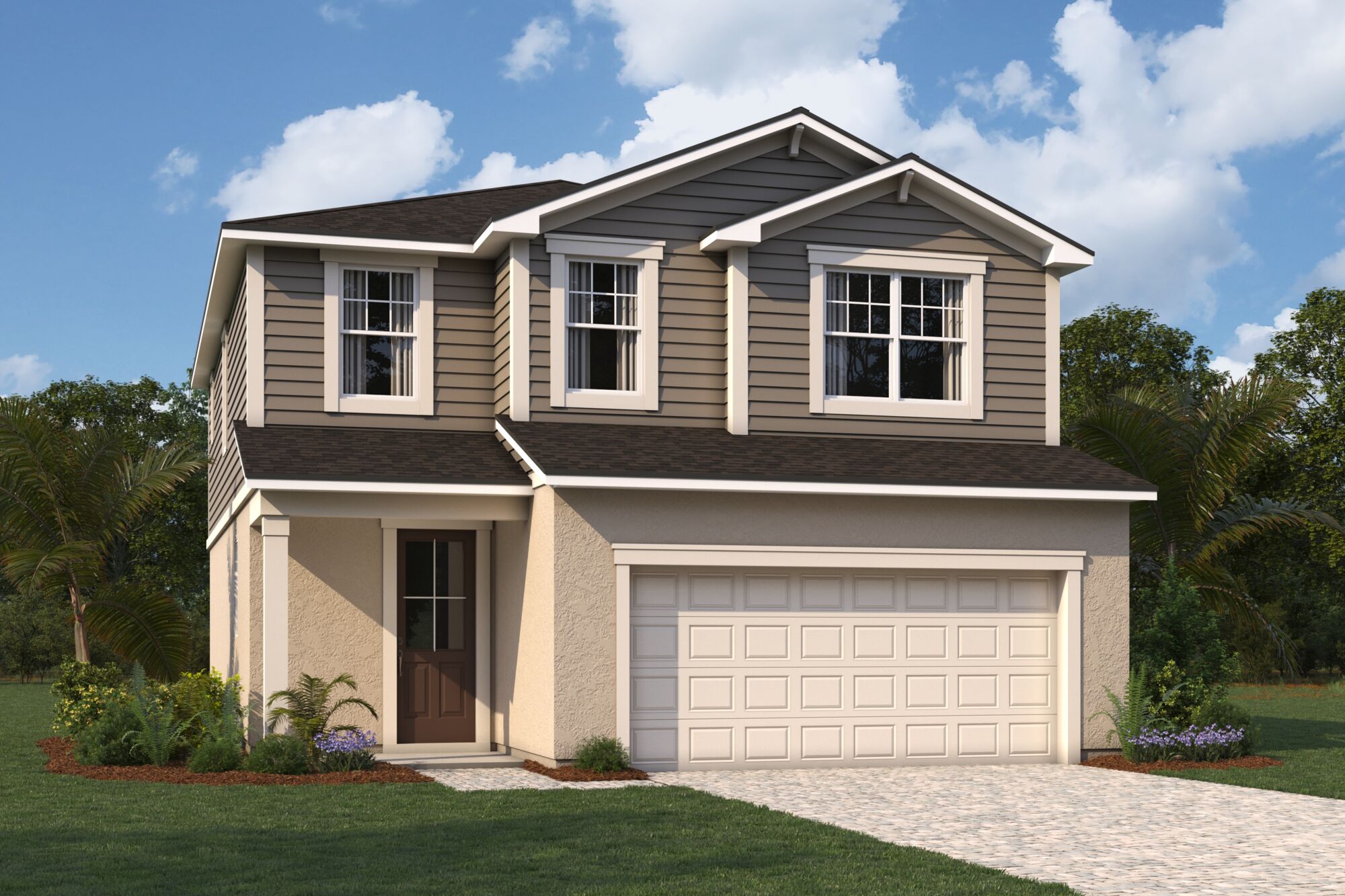 Home exterior elevation rendering