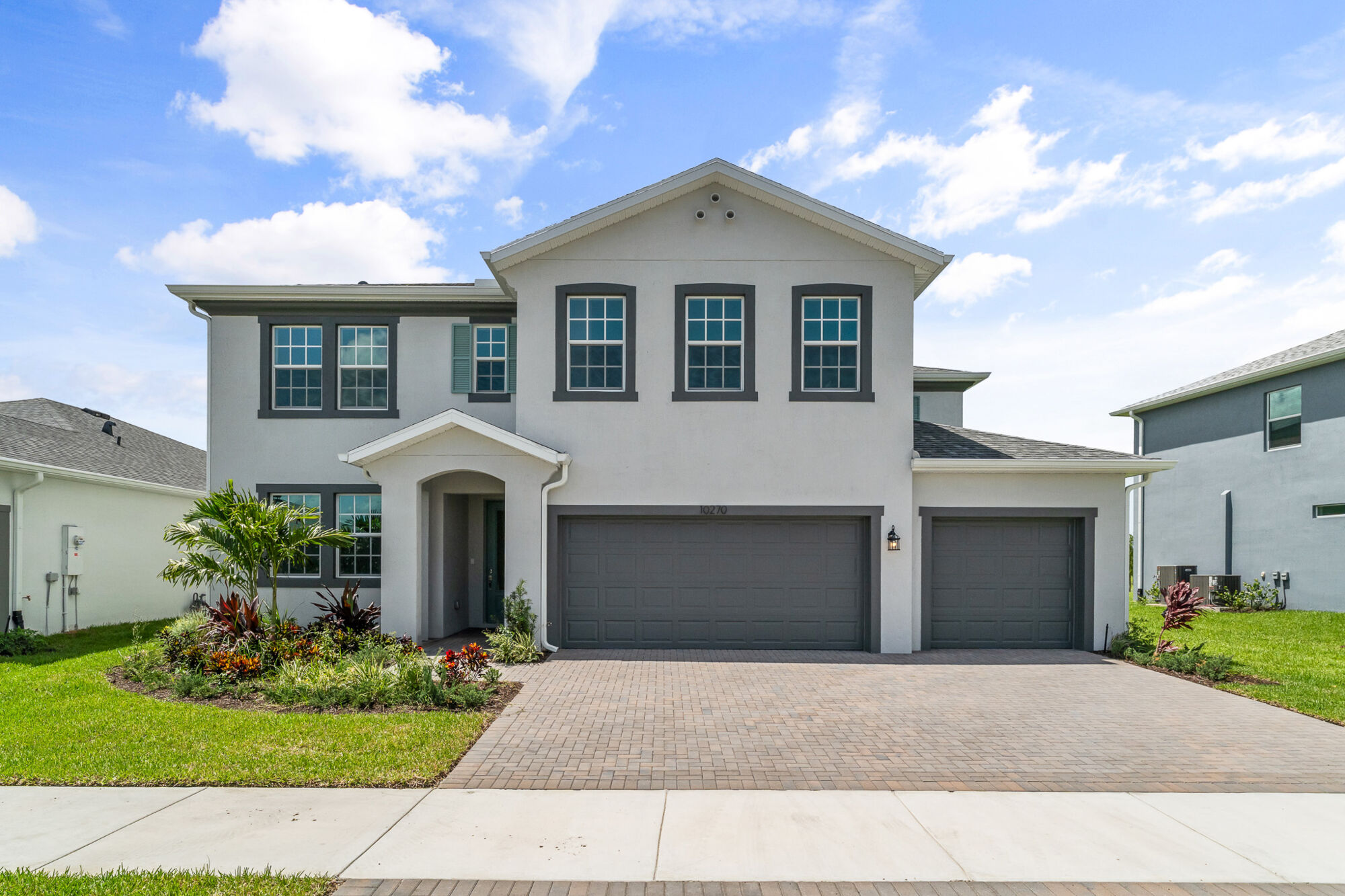  Elevation Front with garage and window
