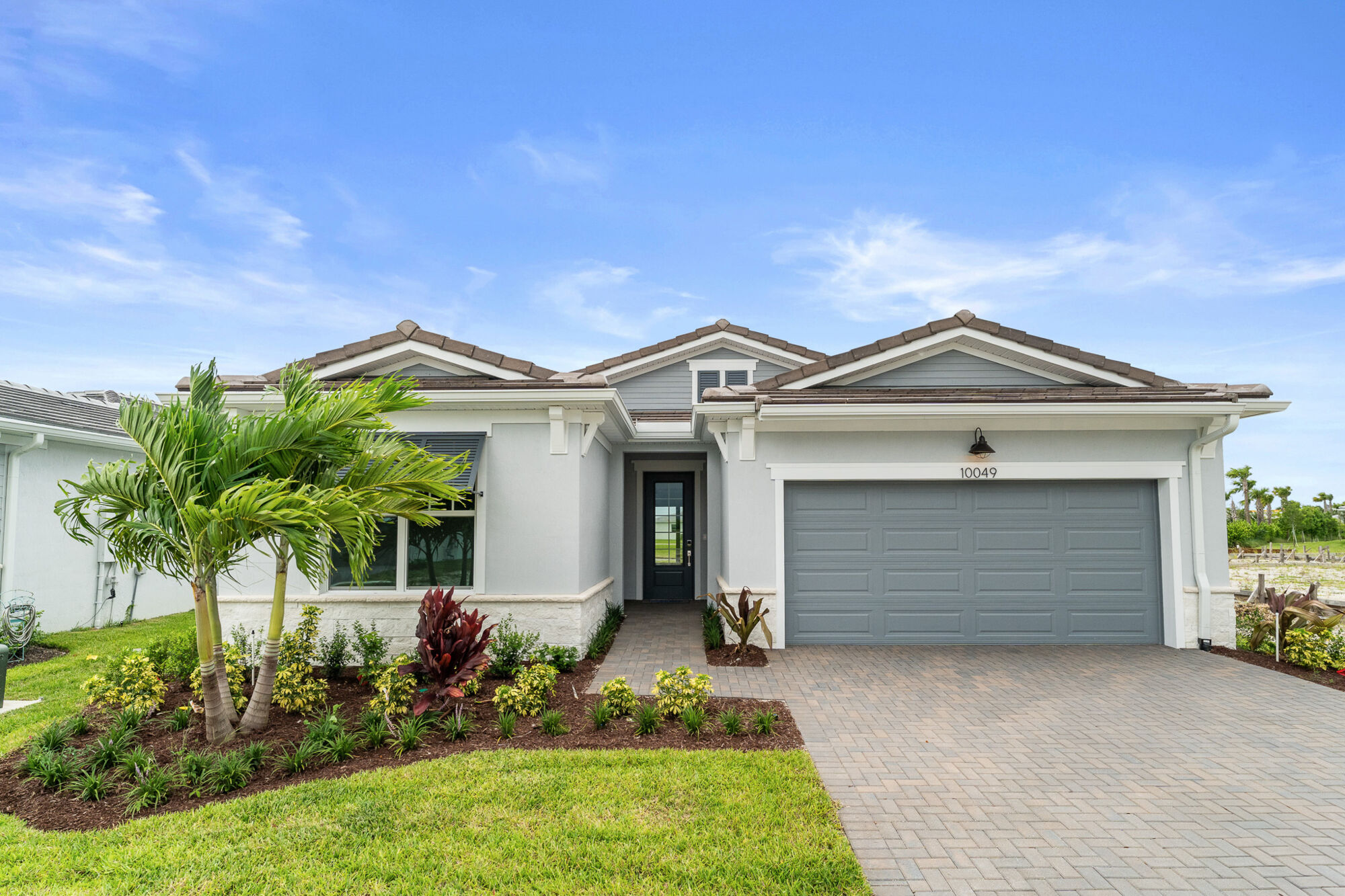  Elevation Front with garage and door
