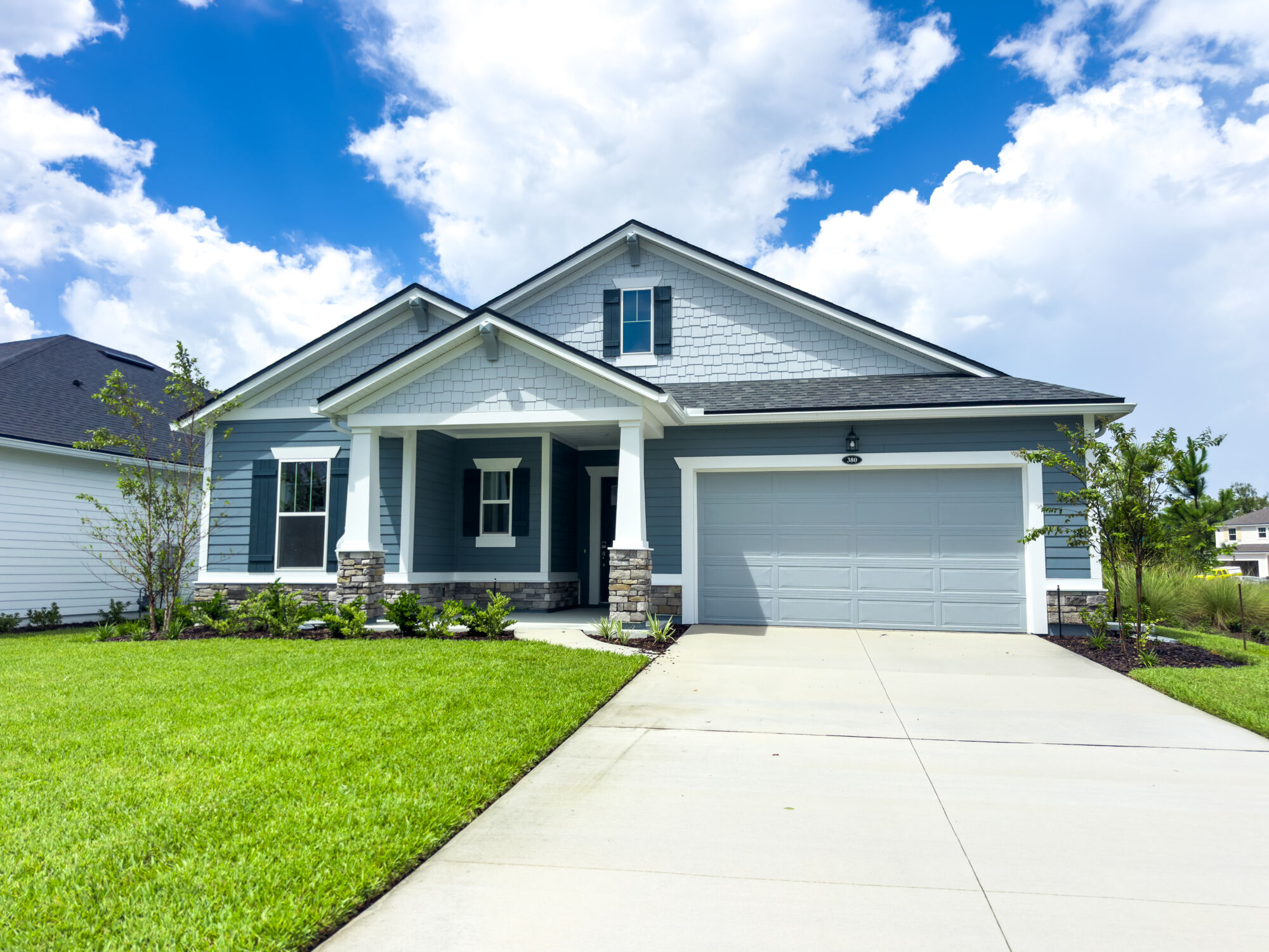  Elevation Front with window and garage